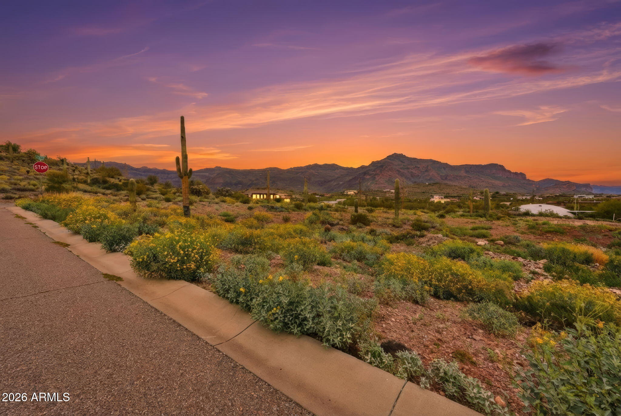 Ready to build lot. Montana Dorada, a beautiful small boutique community in Gold Canyon. Consisting of just 23 homesites, amazing views, located just minutes from The US 60, and only 30 minutes from Phoenix Sky Harbor Airport. This custom homesite has water, sewer, and electric hookups all underground on property paving the way for a custom build without the added cost of bringing in essential utilities. Montana Dorada offers PAVED hilly roads, easy access to City life, and gorgeous views in all directions. Known for its amazing Golfing, Biking, and outdoor adventure; Gold Canyon is truly one of the best kept Arizona secrets. The sweet community of Montana Dorada offers the perfect landscape to blend modern amenities with desert tranquility in the foothills of the Iconic Superstation Mnts. All renderings are artistic representations intended for conceptual visualization only.