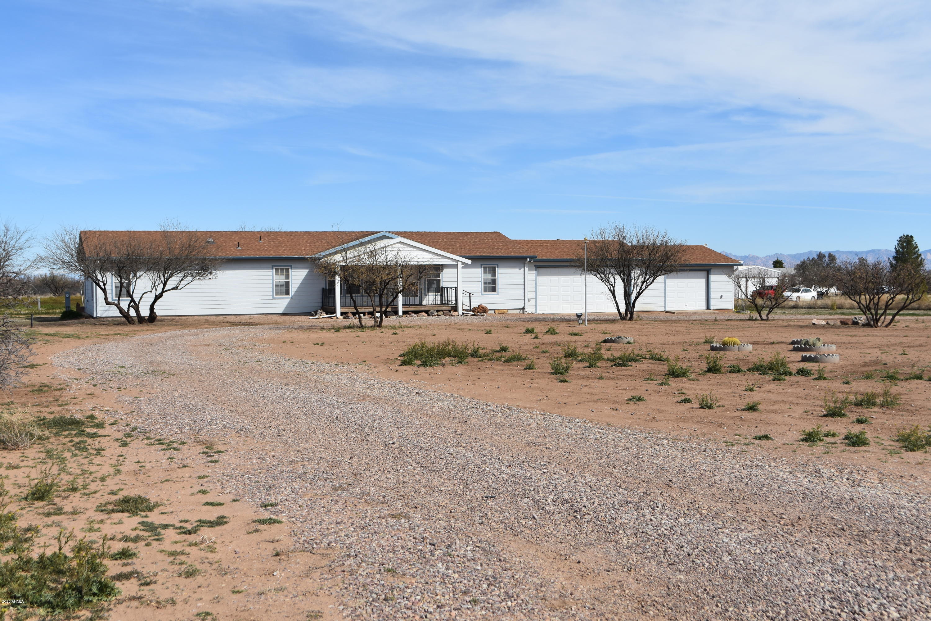 Very well maintained three bedroom home,two bath  on three acres with a three car garage. Mountain view 360 ready for move in.
