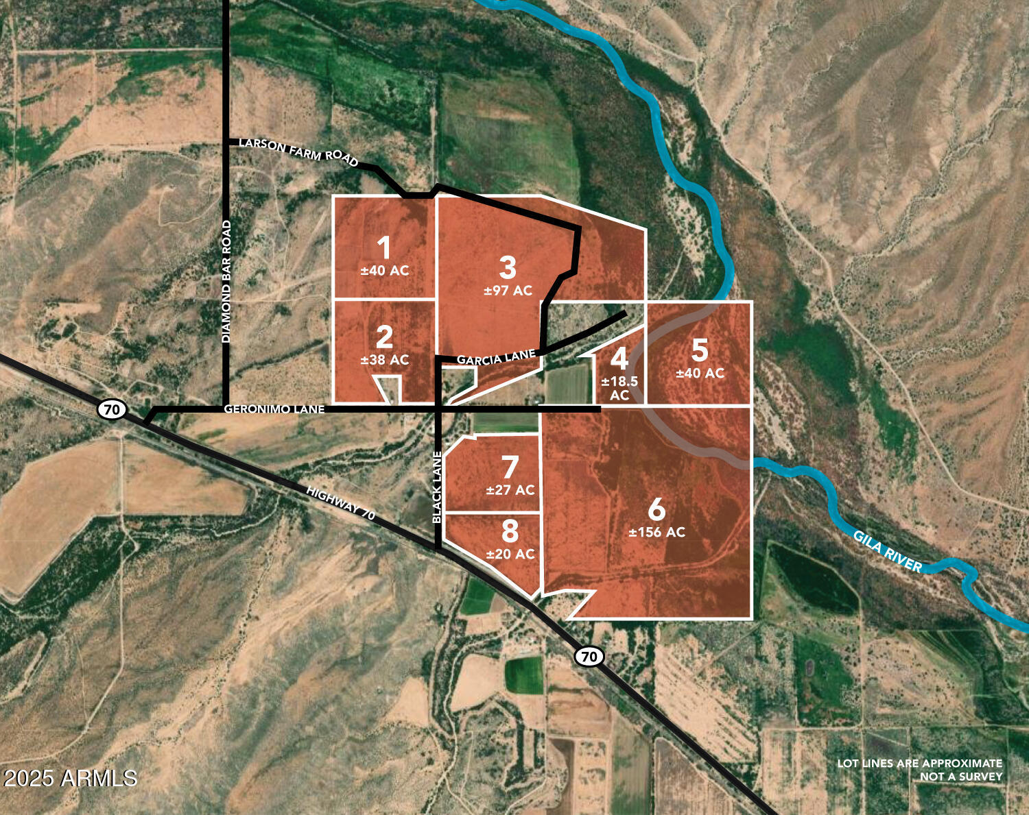 Multiple parcels in the bulk sale.  Seller will sell all or part.  Ask Broker for the parcel codes. - Land