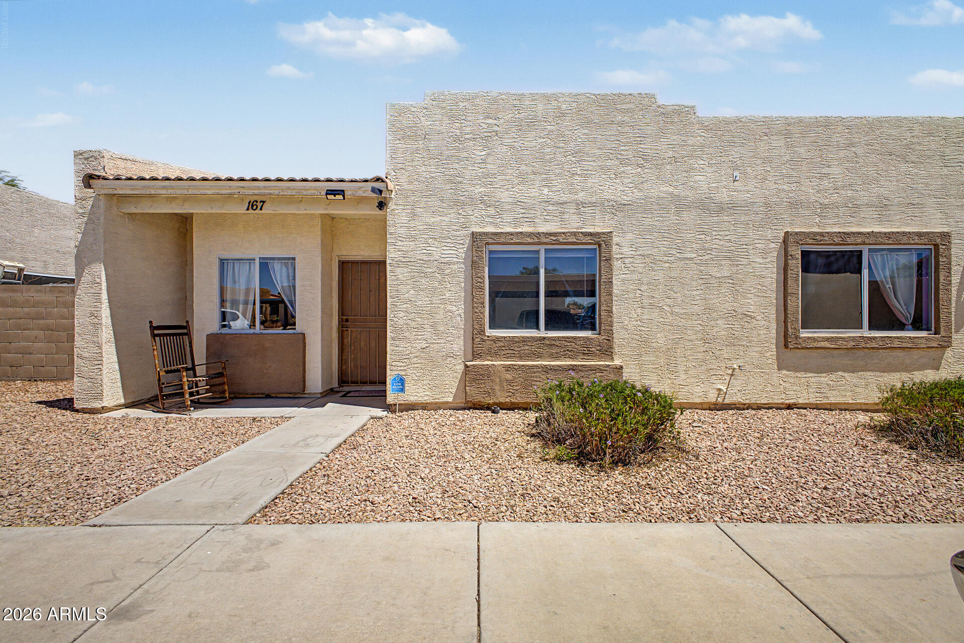 Location, lifestyle, and incredible value. Opportunities like this don't come along often. Priced at just $255,000, this home offers a peaceful San Tan Valley setting with quick access to shopping, dining, and all the amenities of both San Tan Valley and Queen Creek. Homes at this price in such a desirable location are becoming increasingly difficult to find! An open floor plan creates a bright and inviting living space, while newer stainless steel kitchen appliances and a 2024 HVAC system add modern comfort and peace of mind. Primary bedroom being painted white. Nestled in a quiet community with a pool and generous green space, this home offers comfort, relaxation, and an exceptional lifestyle. Don't miss this rare opportunity to own a home in a fantastic location at an incredible price.