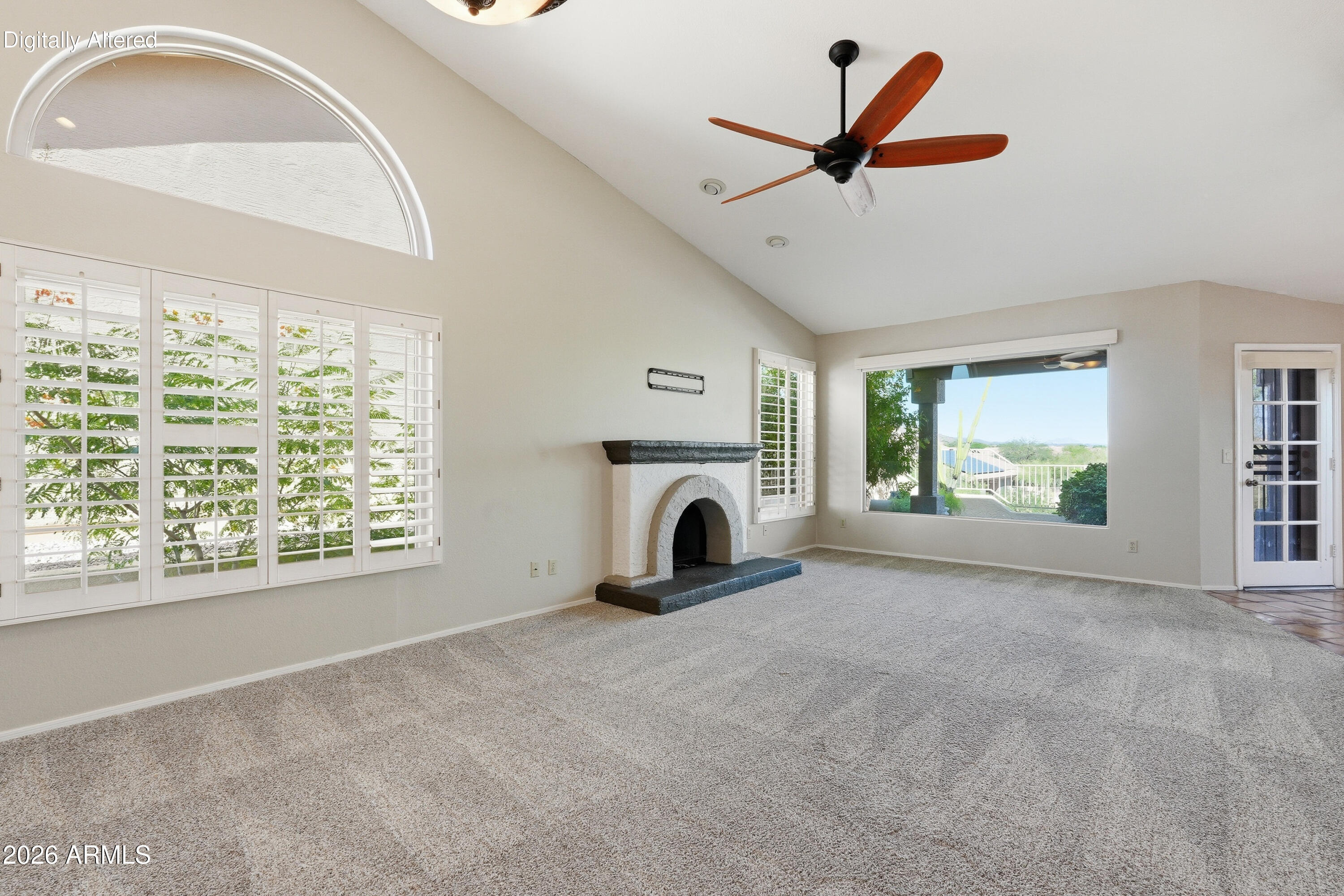 Step into this beautifully crafted 2-bedroom, 2-bath home, thoughtfully designed with a split floor plan that maximizes privacy and includes a built-in Murphy bed for added flexibility. Both generously sized bedrooms feature walk-in closets, providing abundant storage and everyday comfort.
The open-concept living area offers a seamless flow from the spacious living room to the dining space and kitchen--ideal for relaxed daily living or hosting friends and family.
Outside, the true showstopper awaits: an expansive patio showcasing breathtaking views of the Superstition Mountains. Whether you're sipping your morning coffee or unwinding at sunset, this outdoor retreat delivers unforgettable desert scenery.