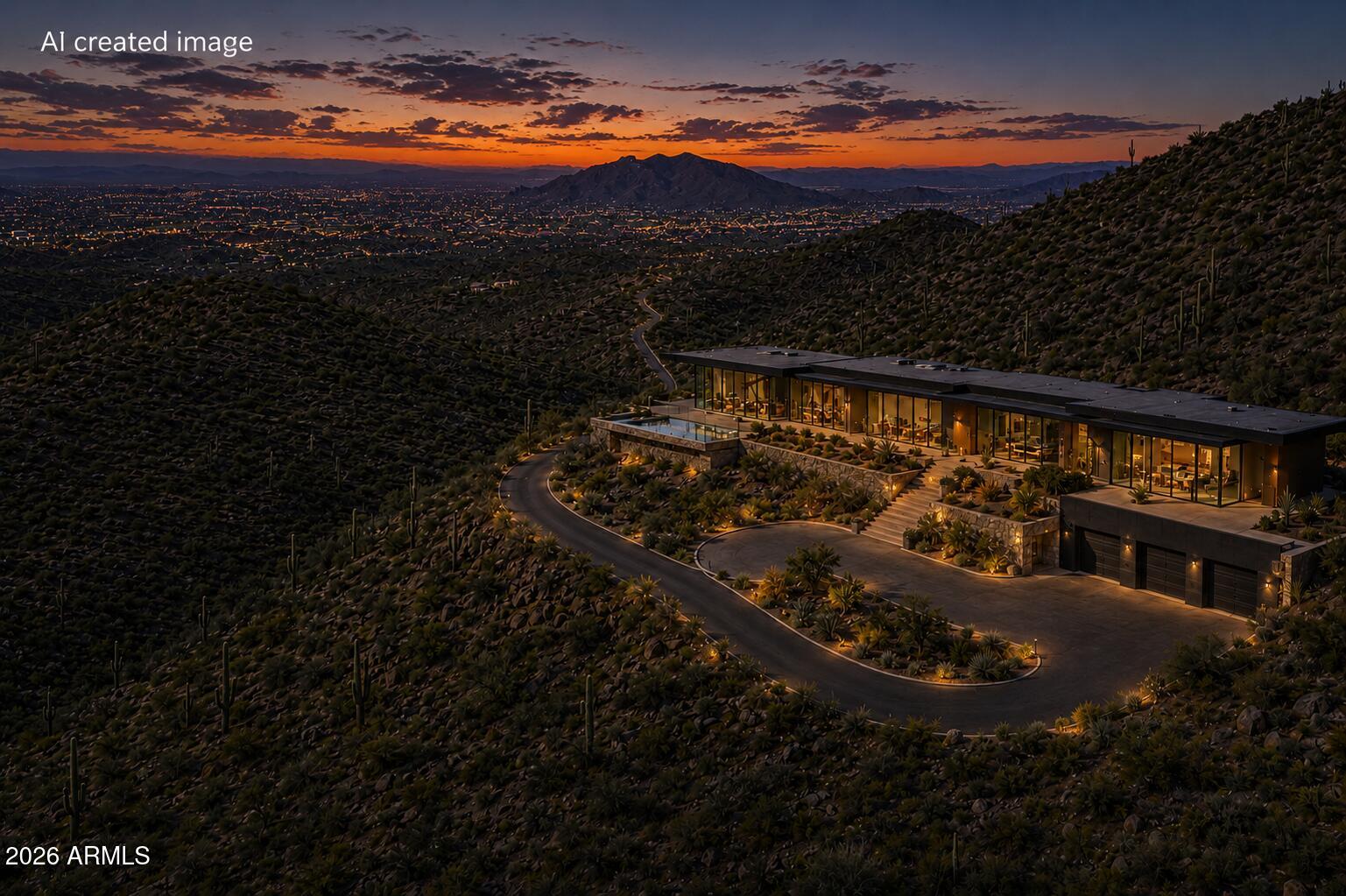 Ultimate Estate Parcel offering breathtaking panoramic views of surrounding mountain ranges, shimmering city lights, and the world-class golf courses of Desert Mountain (Chiricahua, Apache, and Geronimo). From your future custom home, frame iconic vistas of Continental Mountain, Four Peaks, the Superstitions, Weaver's Needle, Pinnacle Peak, Apache Peak, and the McDowells.

Perched at approximately 3,200 feet, this homesite delivers cooler summer temperatures, spectacular night skies, and an unmatched sense of elevation and privacy. Located within Carefree Homesteads, enjoy a relaxed yet prestigious setting with access to horse corrals, hiking trails, and expansive open space.

Paved road access with water and power just yards from the lot line--ready for a truly exceptional build.