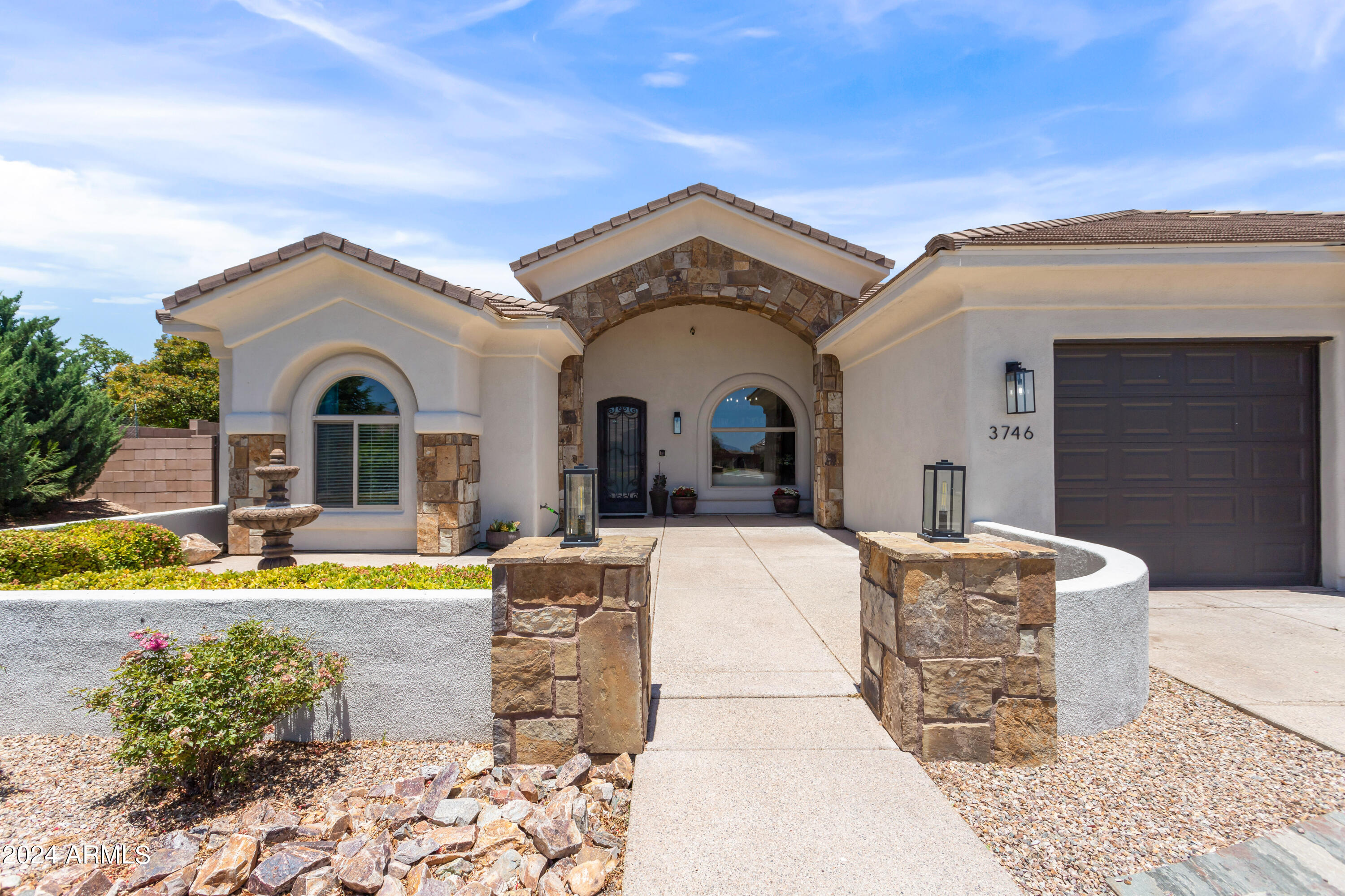 Welcome to your dream home in a prestigious gated community! This luxurious 4-bedroom 4.5 bath residence offers unparalleled comfort and entertainment options. Step inside to discover a spacious layout at over 5700 square feet with a dedicated rec room, and a home theater, perfect for movie nights and hosting guests. Outside, a private pool beckons for refreshing dips on sunny days with solar heating to extend your swimming season, complemented by lush landscaping and ample patio space for al fresco dining. This is more than just a house—it's a lifestyle upgrade waiting for you.
