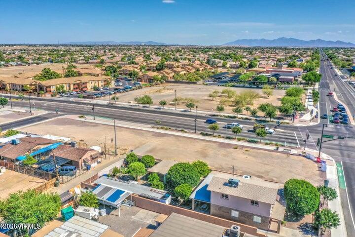 Opportunity to acquire two (2) commercial land parcels totaling ±.34 acres located in Downtown El Mirage. The parcels are located on the northwest corner of W Thunderbird Rd and N Alto St. A major East-West thoroughfare lined with residential neighborhoods. Includes parcels Total land square footage 14,840. The property is County zoned [C-C] The purpose of the CC zone is to designate areas for high intensity commercial and some light industrial activities within unincorporated community boundaries. The zone is intended to accommodate all commercial needs of the community, surrounding rural areas, and visitors. High visibility location for drive thru coffee shop. Two adjacent commercial lots are to the west are also available, separately listed at 12232 W Thunderbird