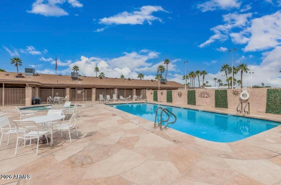 HUGE REDUCTION! PRICED TO SELL NOW! 
Nestled near the iconic Superstition Mountains, this charming home is located in the heart of Mesa, AZ. Enjoy your morning coffee or unwind at sunset with a desert backdrop that delivers a daily dose of AZ beauty! Located in a vibrant and welcoming 55+ community, this home offers more than just a place to live-it's a lifestyle. The community offers many amenities including a very active clubhouse hosting Bingo, dances, a billiard room, fitness center, library, large heated pool w/ water aerobics, spa and planned outings. Residents also enjoy onsite shuffleboard and pickleball courts, as well as a putting green, making it easy to stay active, social, and connected.
Make this yours for full-time living, a seasonal retreat, or investment opportunity! With its unbeatable mountain surroundings and lively community atmosphere, this is your chance to create something truly special in one of the Valley's most sought-after retirement communities.
Come experience the charm, views, and the active lifestyle-this one is ready to become your next home!