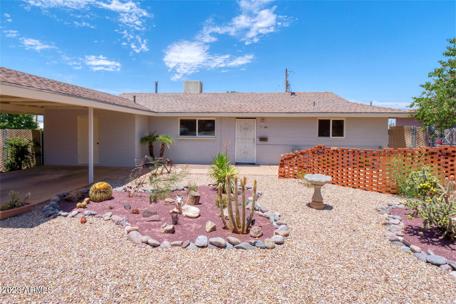 Really adorable 4 bedroom 2 bath house in established quiet neighborhood.  Nice newer appliances, all hard surface flooring throughout that makes for easy cleaning and maintainance.  Dual pane windows, window treatments, and plenty of room to spread out!  This home boasts pride of ownership, with newly landscaped front and backyards to include privacy fence.  Call today to view!