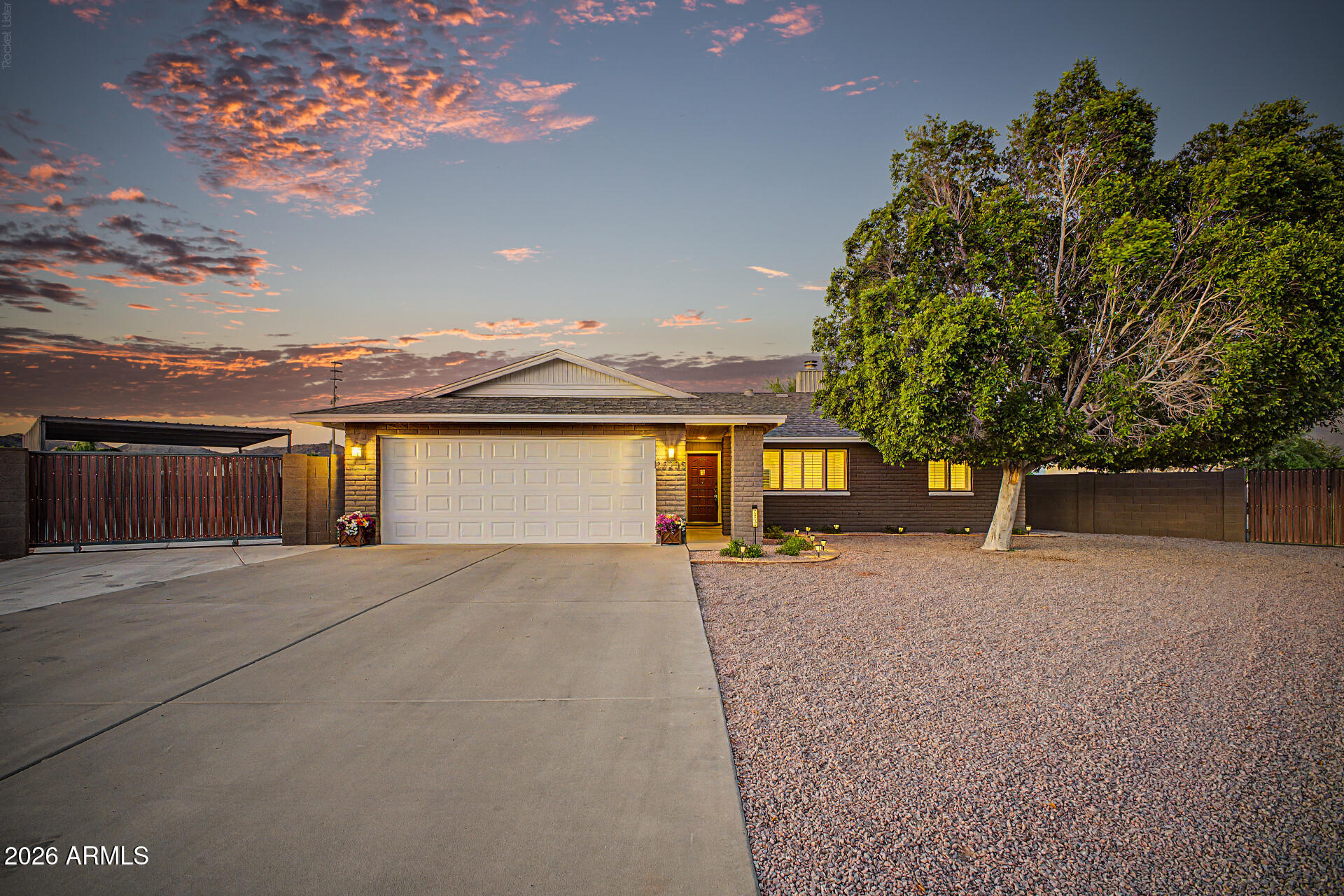 Welcome to this beautiful and thoughtfully updated custom home that offers the perfect blend of comfort, style, and functionality. Owned and meticulously maintained by the original owners, this home reflects years of pride of ownership, offering buyers a rare opportunity to own a truly well-cared-for property. Inside, you'll find a bright, open floor plan featuring spacious living areas, abundant natural light, and tasteful finishes that create a warm and welcoming atmosphere. Step outside to your private backyard oasis, with a sparkling pool and air conditioned gazebo where you'll enjoy beautiful outdoor living spaces ideal for entertaining, relaxing, or enjoying Arizona's beautiful weather! Additional highlights include updated finishes, ample storage, and a location convenient to shopping, dining, parks, schools, and easy freeway access. This exceptional home combines comfort, convenience, and timeless appeal--ready for its next owner to move right in and enjoy.  
One of North Peoria's best acreage values--offering nearly three-quarters of an acre, a private pool and gazebo, no HOA, and tasteful updates without the premium price tag and maintenance demands of larger estate homes.  30 minutes from Lake Pleasant, 5 minutes from fine dining at Bourbon and Bones, 15 minutes from Peoria Spring Training and Arrowhead Mall shopping and 15 minutes from Six Flags Water Park!!!  Bring all your toys - RV, boat and side by side and start living!!