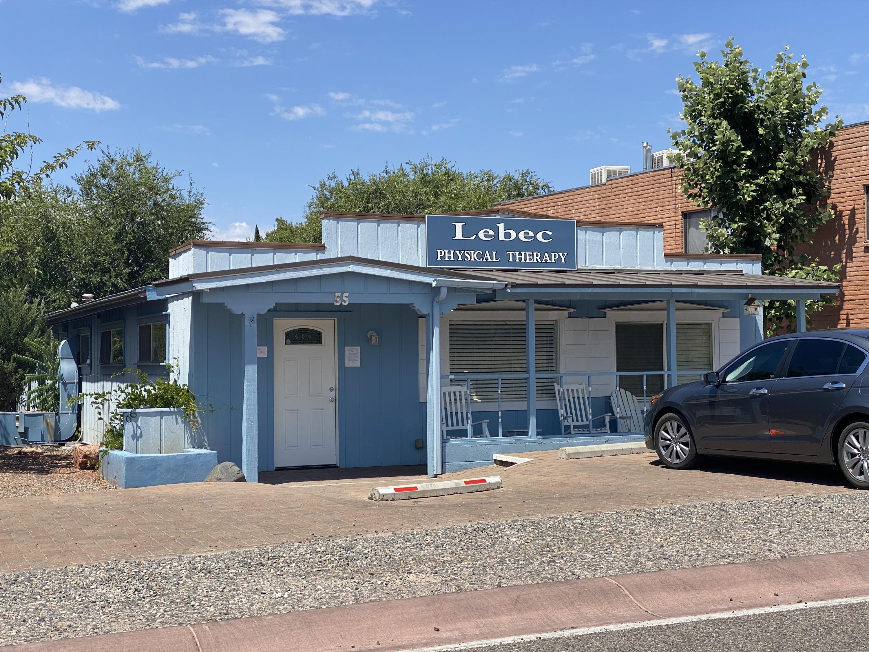 GREAT OPPORTUNITY TO LEASE A BUILDING IN THE HEART OF WEST SEDONA. PERFECT FOR PROFESSIONAL SERVICES, RETAIL, DANCE STUDIO. NO INTERIOR WALLS TO DEAL WITH THAT WOULD SPLIT UP THE AREA, NICE LONG AND WIDE HARDWOOD FLOOR AIR SPACE. The guest house in the back is not included but can also be rented short- or long-term. Tenant pays utilities and Insurance.