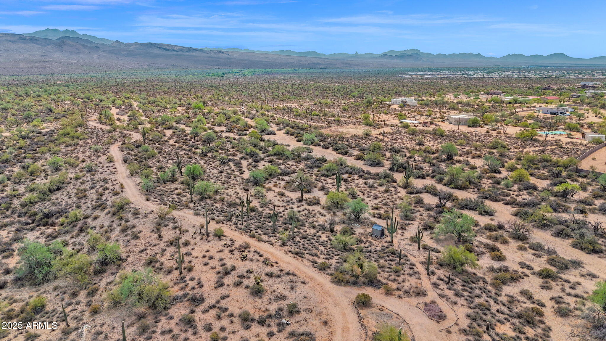 Discover a rare opportunity to own over 3 acres of pristine desert land with direct frontage to the Tonto National Forest. This exclusive homesite offers unobstructed panoramic views of the Mazatzal Mountains, McDowell Mountains, Granite Mountain, and the iconic Four Peaks. Enjoy the peace of country living, just minutes from the Verde River & a short drive to modern conveniences. Deed restrictions preserve the natural character of the area, requiring a minimum of 3 acres per lot--ensuring privacy, space, and that the land can't be split. With the National Forest as your neighbor, you'll experience endless hiking, horseback riding, and outdoor adventures right from your doorstep. This is truly a one-of-a-kind chance to build your dream home surrounded by Arizona's most breathtaking scenery