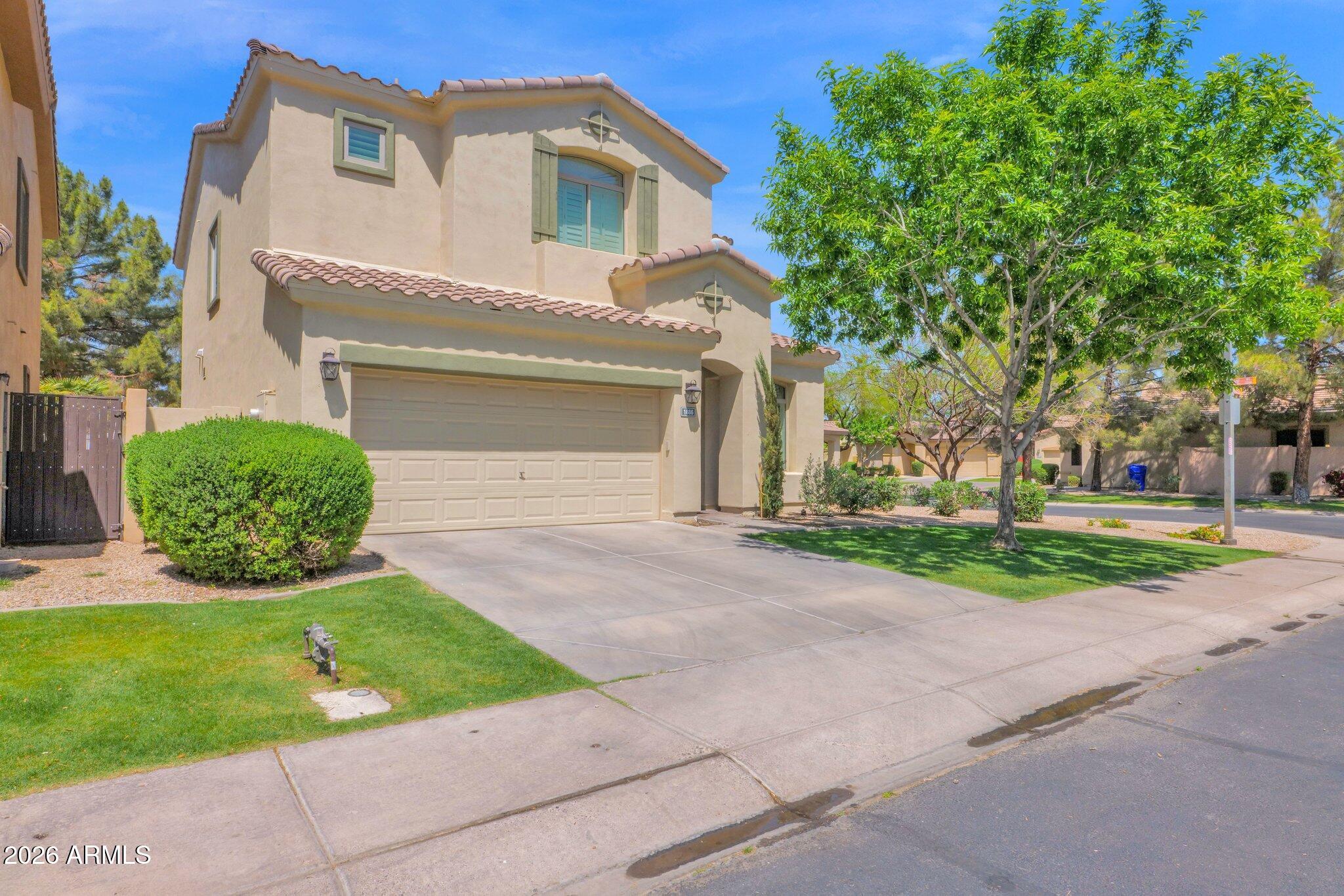 Welcome to this beautifully updated home nestled on a prime corner lot in the quaint gated community of Montefino in Ocotillo. From the moment you arrive, you'll notice the pride of ownership in every detail.
Offering 3 bedrooms plus a versatile den/office and 2.5 baths, this home has the space and flexibility to fit your lifestyle. Major updates give you true peace of mind -- including a new roof (2024), newer AC units (2019,2020) and Anderson windows on most of the homes windows. Inside, the main floor features stunning wood-look tile on the first floor, while solid wood flooring adds warmth and character upstairs.

Both the primary bathroom and guest baths have been thoughtfully remodeled, creating spa-like retreats you'll love coming home to. Step outside to a low-maintenance backyard including turf and patio for extending AZ outdoor living -- perfect for entertaining or simply relaxing without the upkeep.

As a Montefino resident, you'll enjoy access to the community pool and all the beloved amenities of the master planned community of Ocotillo one of the most sought-after communities in the East Valley -- including but not limited to scenic lakes, walking paths, pickleball courts and parks.  Close to several casual and upscale restaurants, Snedigar Sports Complex and to freeway for easy access to where ever you want to go! Membership to the 27 - hole championship golf course available separately.  Over 40,000 jobs are located with in 5 miles of Chandler's Price Corridor with Intel, Wells Fargo, Bank of America, Northrop Grumman and Microchip to name a few.