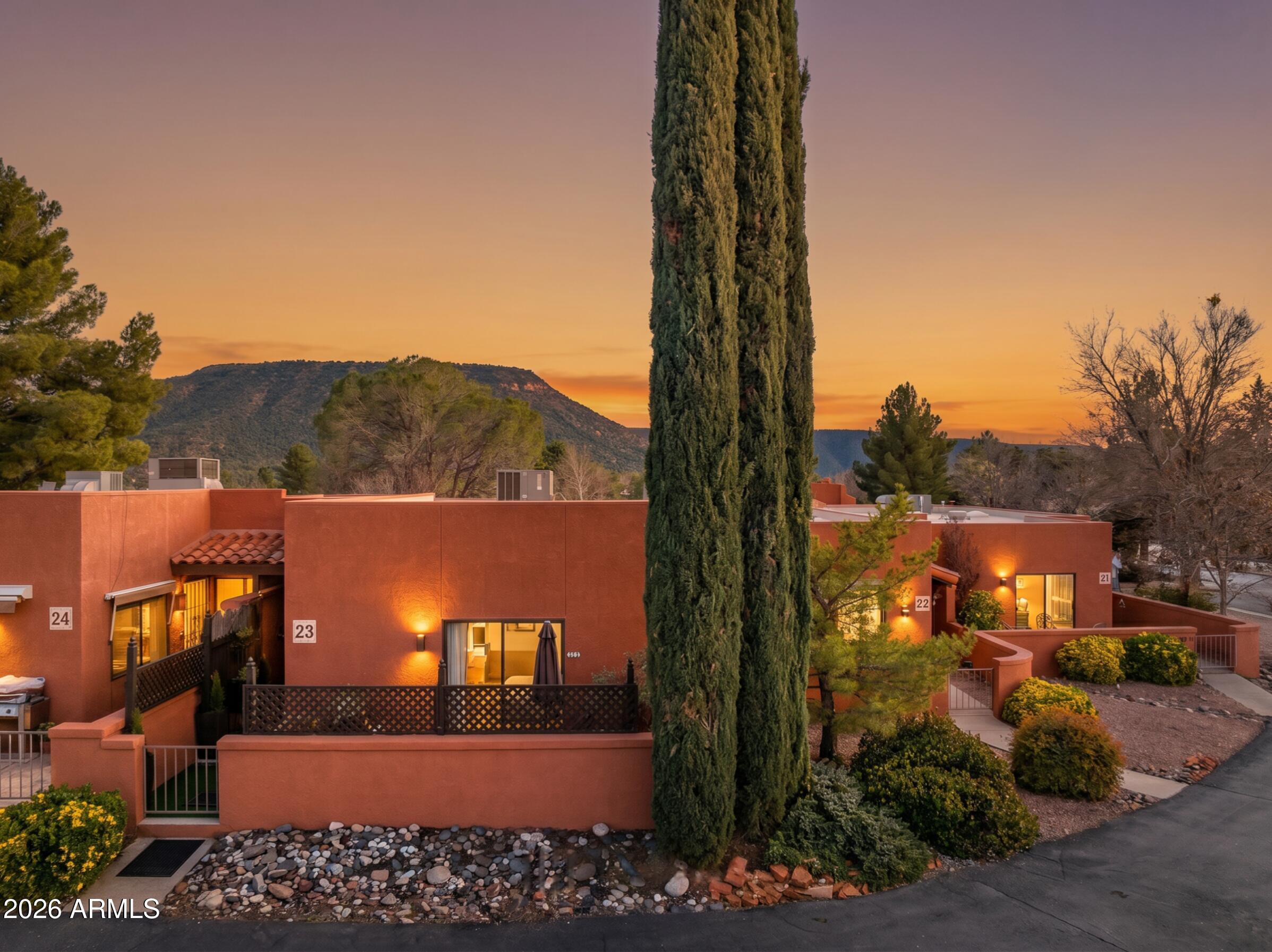 Enjoy breathtaking Sedona red rock views from this fully renovated 2-bedroom, 2-bath condo with garage in the desirable Village of Oak Creek, Sedona. 

Enjoy stunning red rock views and a prime walkable location near restaurants, coffee, shopping, and hiking trails.

Features include new paint, flooring, lighting, skylights, luxury tile shower, new appliances, and granite/quartz countertops. Exterior upgrades include stucco (2024), resurfaced roofs, and paved driveways.

Long-term rentals and Furnished Finder allowed, ideal for a Sedona investment property, second home, or full-time residence.

Optional Hilton Resort membership offers spa, fitness, pools, pickleball, tennis, and golf.

Furnishings available separately.