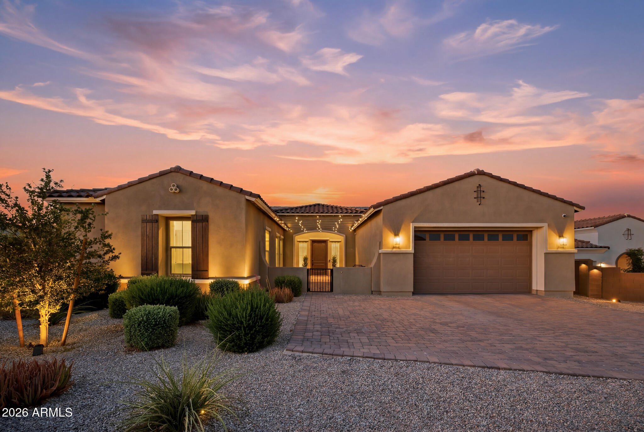 Welcome home to this beautifully maintained property, perfectly situated on a premium lot with stunning landscaping, owned solar, and exceptional privacy. Offering 2,922 sq. ft. in the main home plus a 280 sq. ft. detached guest casita, this thoughtfully designed property provides the perfect balance of space, comfort, and flexibility. Inside, you'll appreciate the warm, inviting atmosphere and split floor plan featuring 3 bedrooms, 2.5 bathrooms, a dedicated office, and a versatile bonus room that can easily serve as a playroom, media room, home gym, or second living area. The bright, open kitchen and living spaces create the perfect setting for everyday life, family gatherings, and entertaining. Every detail has been lovingly cared for, giving the home the polished feel of a model while still feeling comfortable and welcoming. The detached casita offers a private bedroom ideal for overnight guests, multigenerational living, a home office, or a creative retreat. Step outside to enjoy a peaceful backyard surrounded by beautiful landscaping, plenty of room to relax or entertain, and the privacy that's so hard to find. With flexible living spaces, energy-efficient owned solar, beautiful curb appeal, and a premium lot, this home truly offers the perfect blend of comfort, style, and everyday living. All that's missing is you.