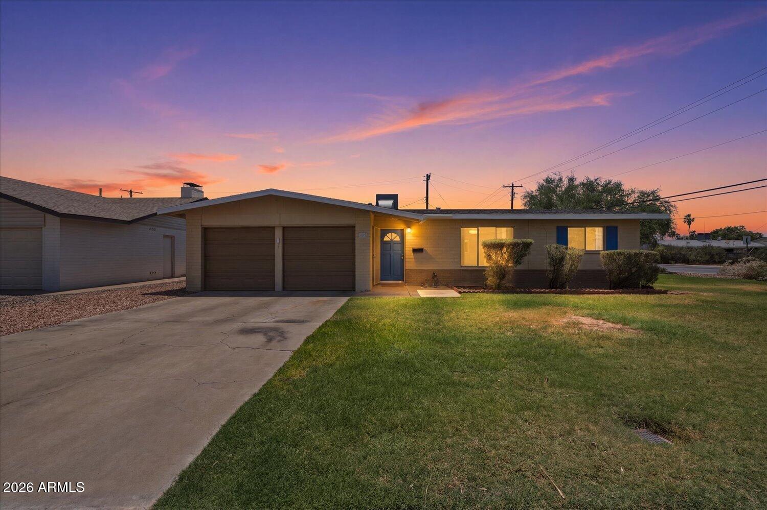 Great central Tempe home featuring a large yard, a spacious double garage, and fully updated electrical systems throughout the home.

The interior boasts new flooring throughout the home and an updated kitchen complete with sleek quartz countertops, a new stove, and a modern microwave. This highly desirable split floorplan offers excellent functionality, while the expansive backyard includes two separate RV gates--one accessible from the alley and another on the side.  Great yard to add an ADU.

Located with no HOA, this property sits incredibly close to top-rated schools, freeways, premier shopping, and all that Tempe has to offer, with ASU just 3 miles up the road. It is the ideal for those looking to be central or parents looking to secure a fantastic property for their college stud For those needing public transportation, the city bus picks up all along College Ave, getting around is super easy if you don't have a car.