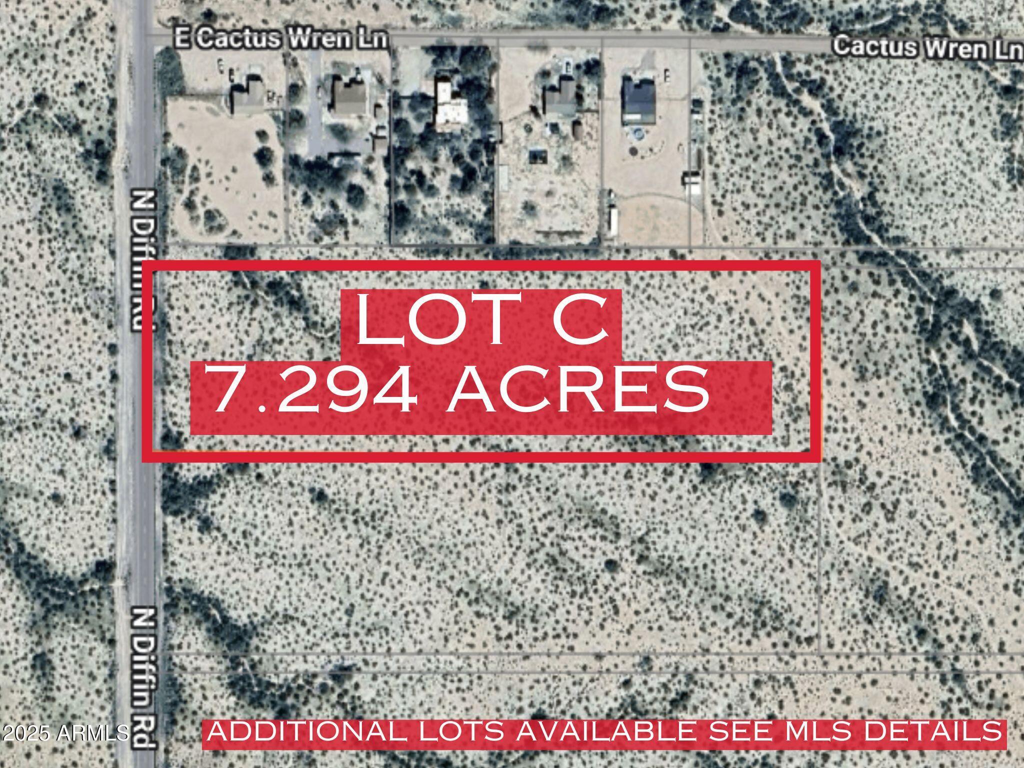 1 of 5 total parcels available for sale! This lot is 7.2 acres with access to Diffin Rd and is ready to build or subdivide into (up to) 5 smaller parcels. Electric is within 1/4 mile of the property. Quest or Dish is available for internet services. Just needs a septic tank and well.