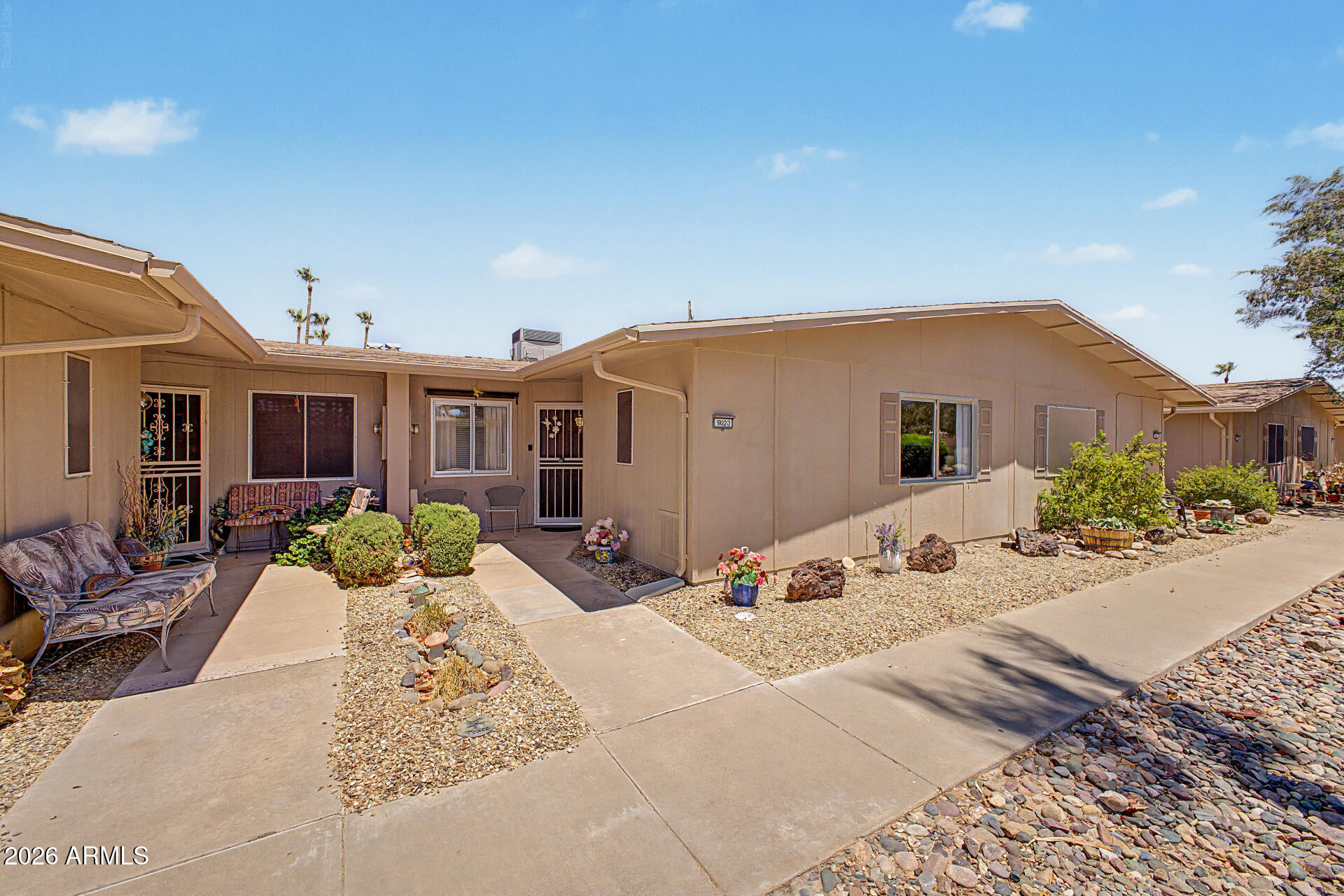 Find your ideal retirement haven in the 55+ Sun City West! With 1 bed & 1 bath, it tastefully blends comfort and convenience. A front porch is just the beginning. Enter to find a combined living & dining room, alongside a separate family room w/sliding doors to the back. A neutral palette creates an inviting ambiance, complemented by tile & wood-look flooring t/out. The kitchen offers SS appliances, subway tile backsplash, recessed lighting, white cabinets, and a cozy breakfast nook. The perfectly sized bedroom boasts a double-door entry & a walk-in closet. The private backyard is the ideal spot to relax or have a fun BBQ. The attached 1-car garage has a storage closet. Enjoy access to golf courses, recreation centers, pools, fitness facilities, & countless social activities! Welcome home!