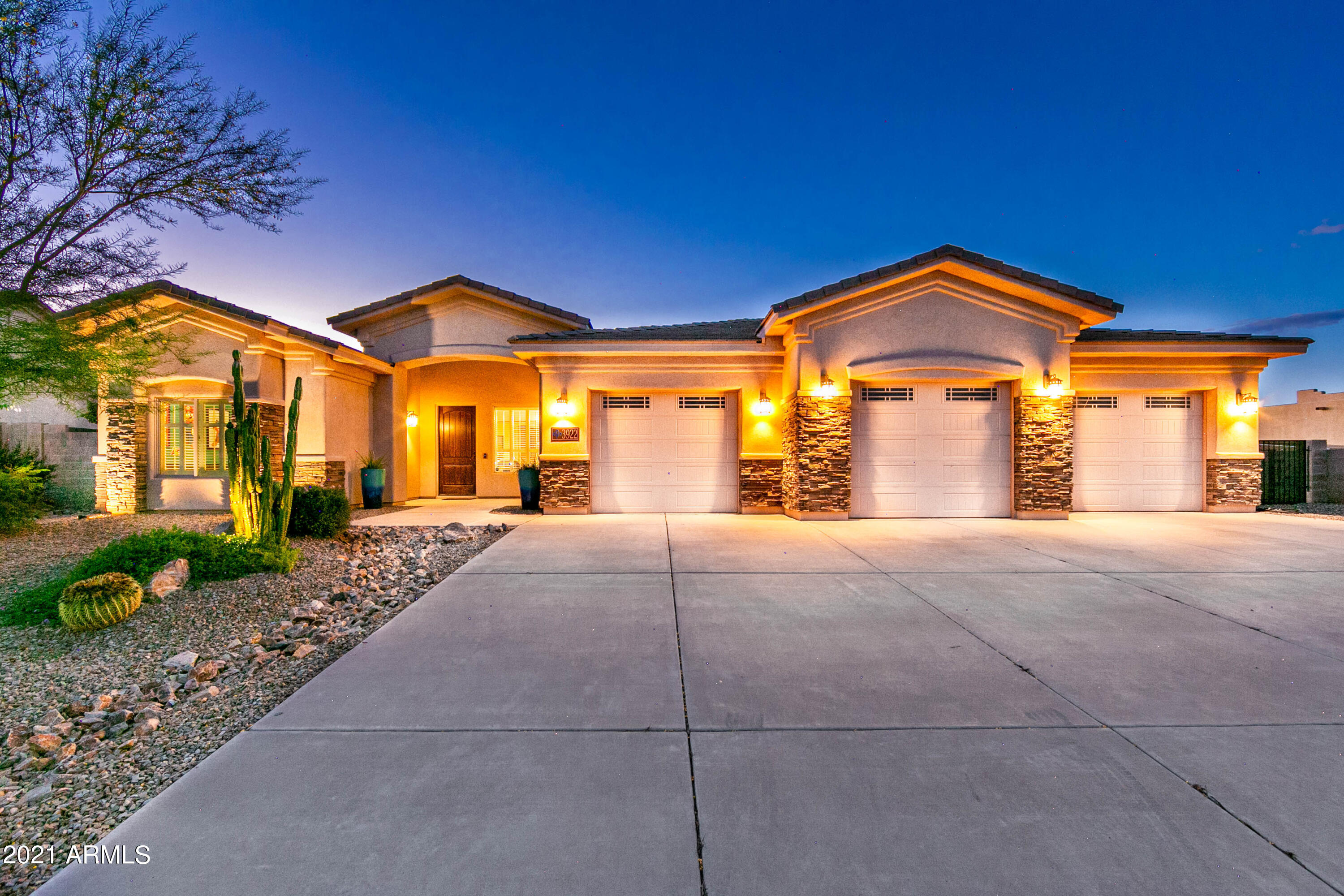 Luxurious 4 bedroom, 3 bathroom home with ALL the upgraded features you desire! Huge curb appeal, oversized 3 car garage (you gotta see it), 10ft ceiling height, 8 ft doors throughout the home, 2 living areas, spacious Owner's Suite with a bonus area, large dining room area with recessed niches, huge island in the kitchen with double ovens, office area, 42in staggered upgraded cabinets, split bedroom layout, and a backyard to drool over!  Custom built pergola with power, sit and take in the insane views of the Huachuca Mountains, extended covered patio, lush green grass and landscaping, RV gate, 7x7 storage shed and NO backyard neighbors!!!!  Come view this special property!