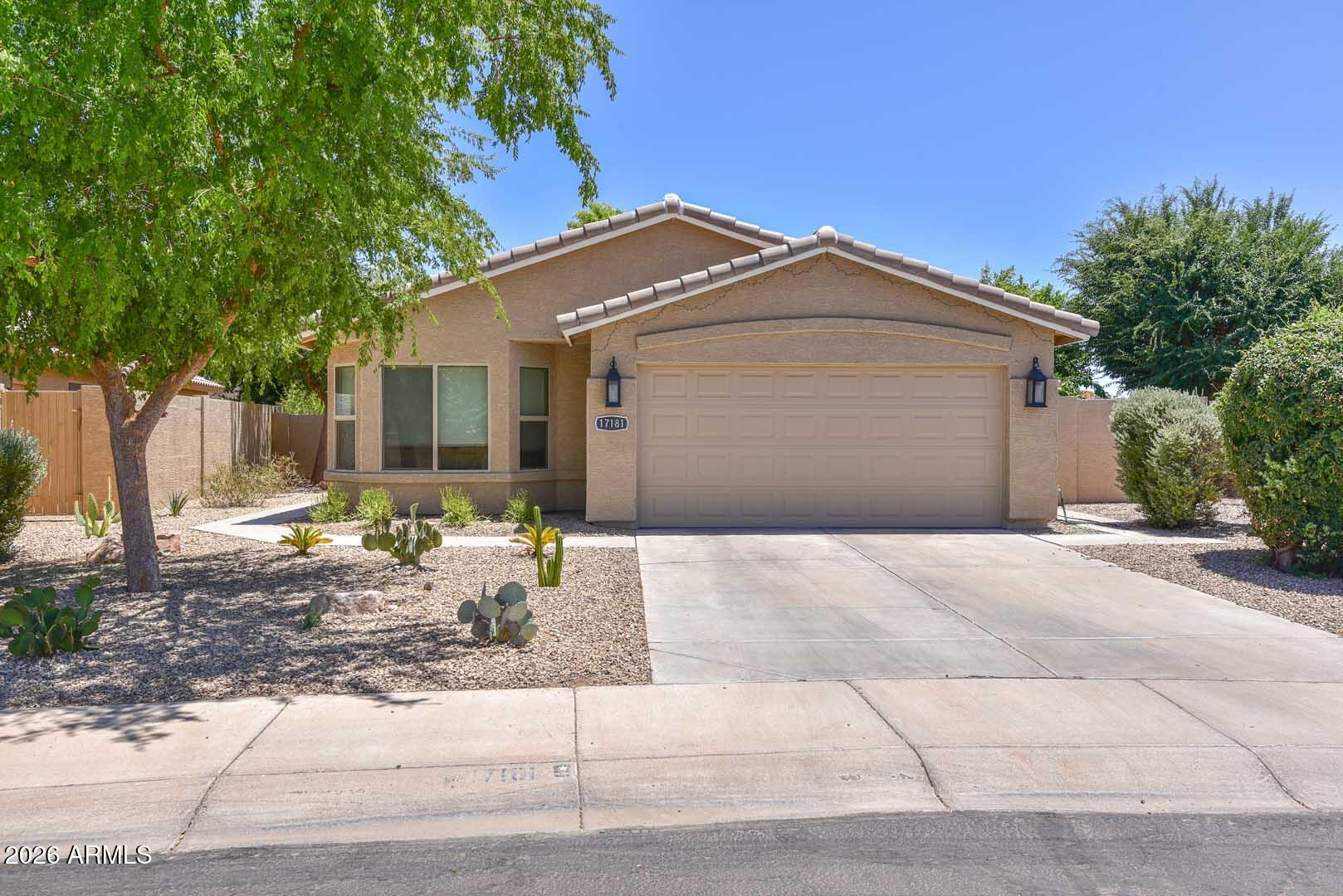 Pool, solar, large cul-de-sac lot, and move-in ready! This renovated Glendale home was extensively rebuilt in 2020 with major updates including roof, HVAC, electrical, plumbing, windows, insulation, kitchen, bathrooms, garage door, and opener. The modern kitchen features updated cabinetry, white quartz countertops, and updated appliances. The primary bath includes a walk-in shower with subway tile surround. Enjoy a private backyard with a sparkling pool on a large pie-shaped lot; pool refinished in 2022 with new pump installed. Solar panels help reduce electric costs throughout the year. Convenient location near shopping, dining, Midwestern University, and Loop 101.