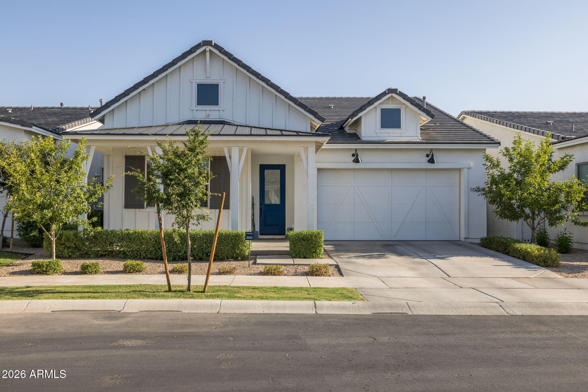 Experience luxury single-level living in one of Southeast Mesa's most desirable master-planned communities. Built by Toll Brothers in 2021, this beautifully designed 3-bedroom + den, 2-bath home offers nearly 2,000 square feet of thoughtfully crafted living space with the quality, architecture, and attention to detail that has made Toll Brothers one of America's premier luxury homebuilders. From higher-end finishes and elevated design standards to spacious layouts and exceptional craftsmanship, this home stands apart from typical production builders.

Perfectly positioned with no rear neighbors, the home backs to a peaceful greenbelt, creating added privacy and scenic views rarely found in newer communities. Inside you'll find an open-concept great room filled with natural light, upgraded flooring throughout, generous living spaces, and a seamless indoor/outdoor flow ideal for entertaining or everyday living. The low-maintenance backyard lets you spend more time enjoying your home and less time maintaining it.

Living in Cadence at Gateway means enjoying resort-style amenities including a community pool, spa, fitness center, parks, playgrounds, sports courts, walking trails, and year-round neighborhood events. Beyond the community, you'll love being just minutes from Eastmark, one of Arizona's premier master-planned communities, offering popular restaurants, coffee shops, retail, entertainment, and community gathering spaces. The surrounding Gateway area continues to see significant investment with additional neighborhood retail planned within Cadence, continued residential development, and major employment growth centered around Phoenix-Mesa Gateway Airport and the expanding Gateway East business district, bringing new shopping, dining, hospitality, and high-tech employers to the area. 

With convenient access to Loop 202, SR-24, Phoenix-Mesa Gateway Airport, and top-rated schools, this home offers the perfect combination of luxury, convenience, and long-term value in one of the Valley's fastest-growing corridors.