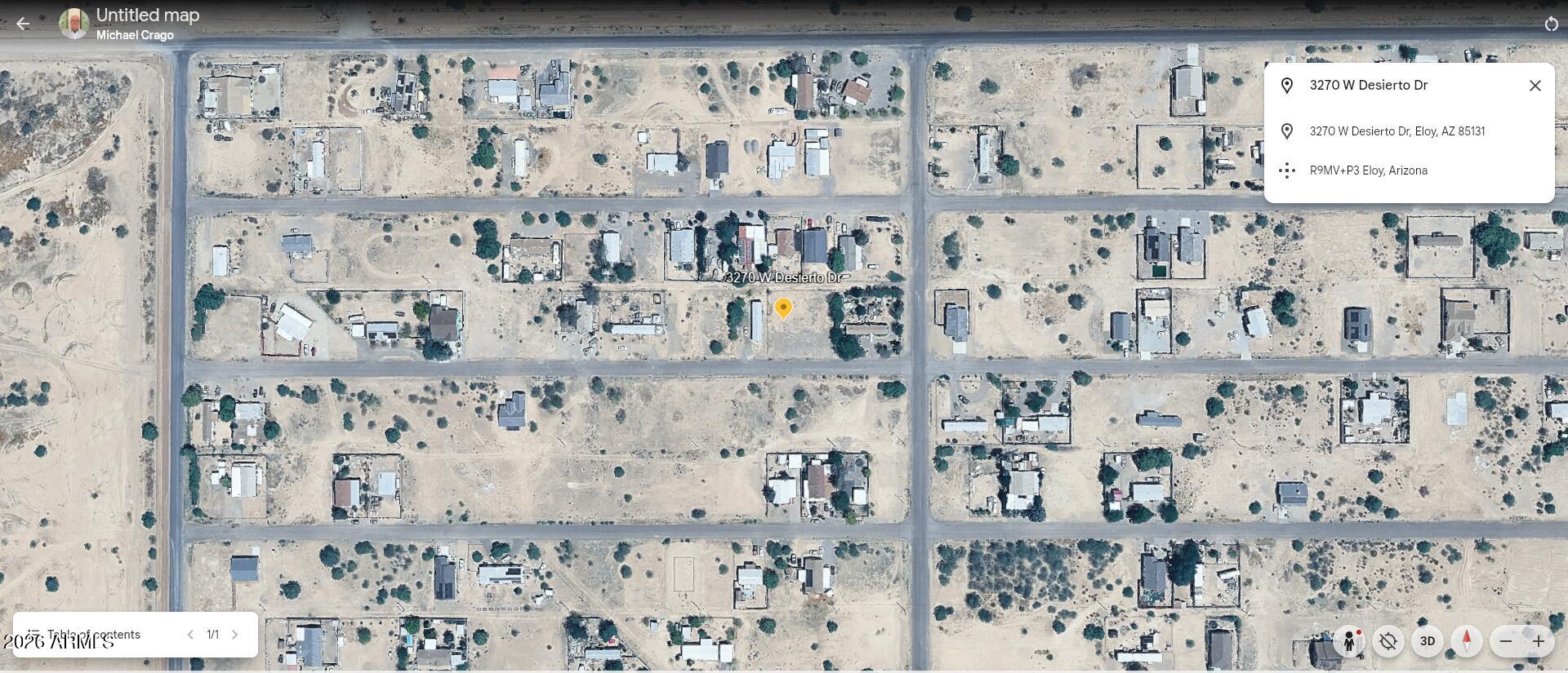 TOLTEC ARIZONA VALLEY UNIT EIGHT 11-027 - Land