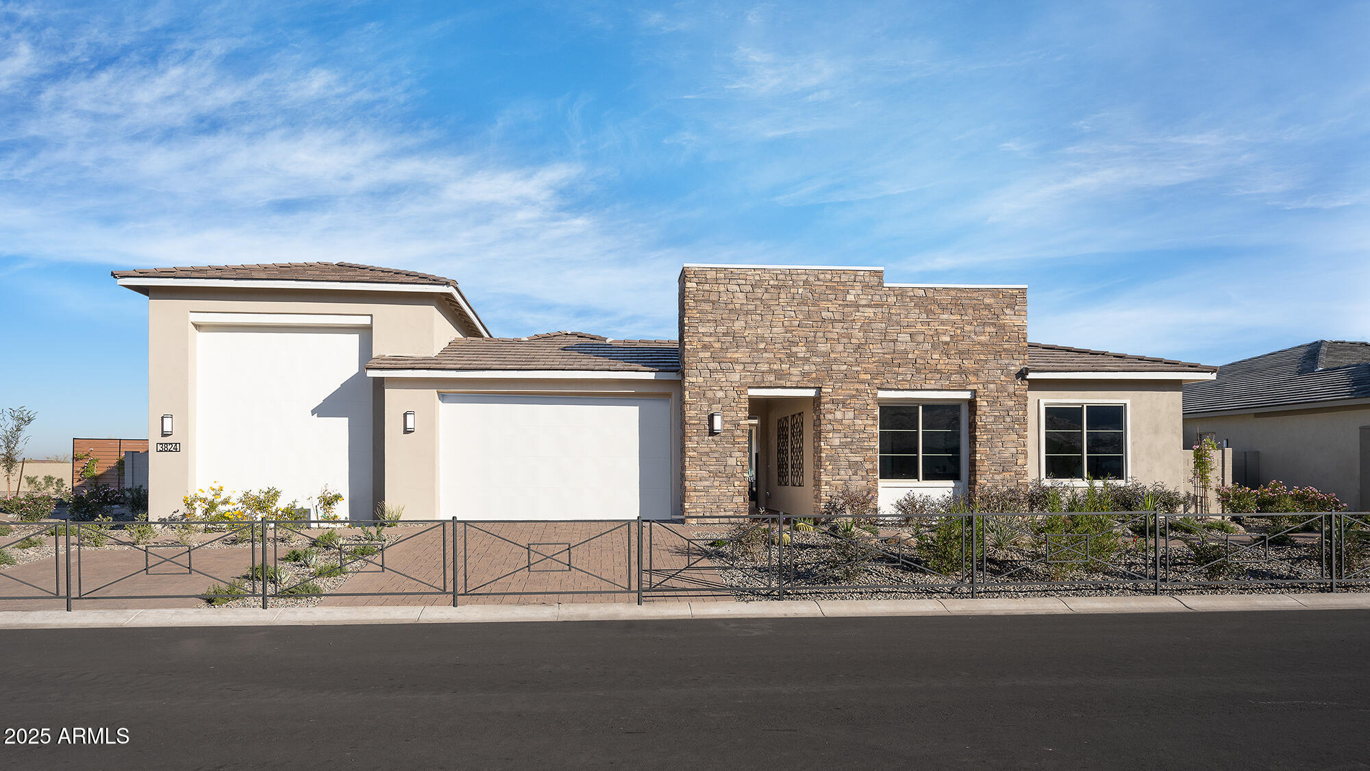 Introducing Atlas at Whispering Hills an immaculate, former model home ideally located and loaded with designer upgrades and fully furnished! The home includes 4 bedrooms, 3 bathrooms, an office, game room, extended dining room, flex dining area, outdoor living spaces, a 3 bay tandem garage, and a 15' x 40' attached accessory garage with a rear garage door. Main living area features include a 16' center pull slider and 12' ceilings at the Great Room. Other highlights include a laundry room with a washer, dryer, a sink, and cabinets, an extended primary suite and dining room, upgraded bathroom accessories, Bianco Typhoon granite countertops, ceiling fans and custom lighting throughout, upgraded flooring, contemporary drywall texture with custom paint, and front and back landscaping.
