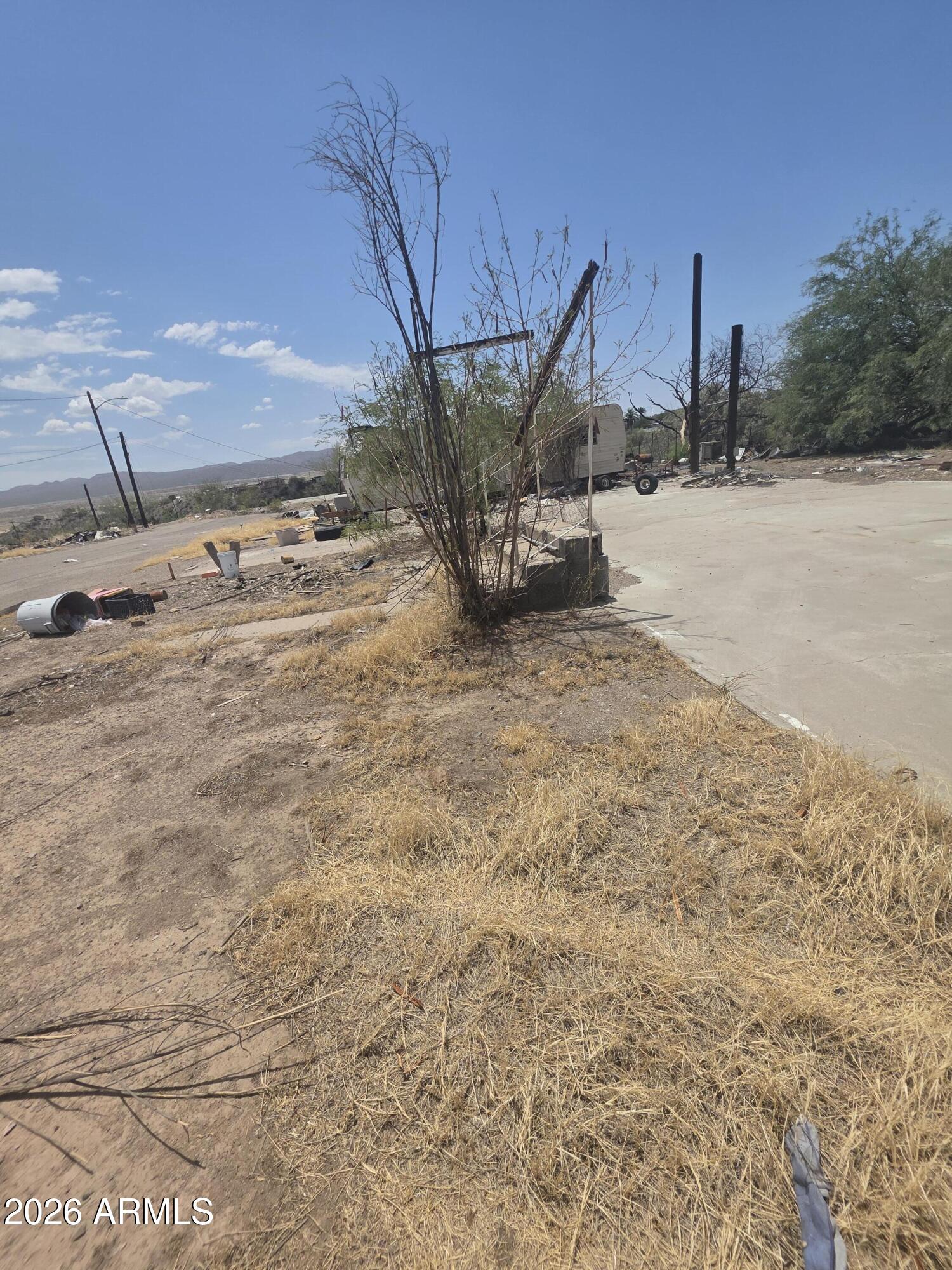 This property is completely ready for a house the pad is set up.
