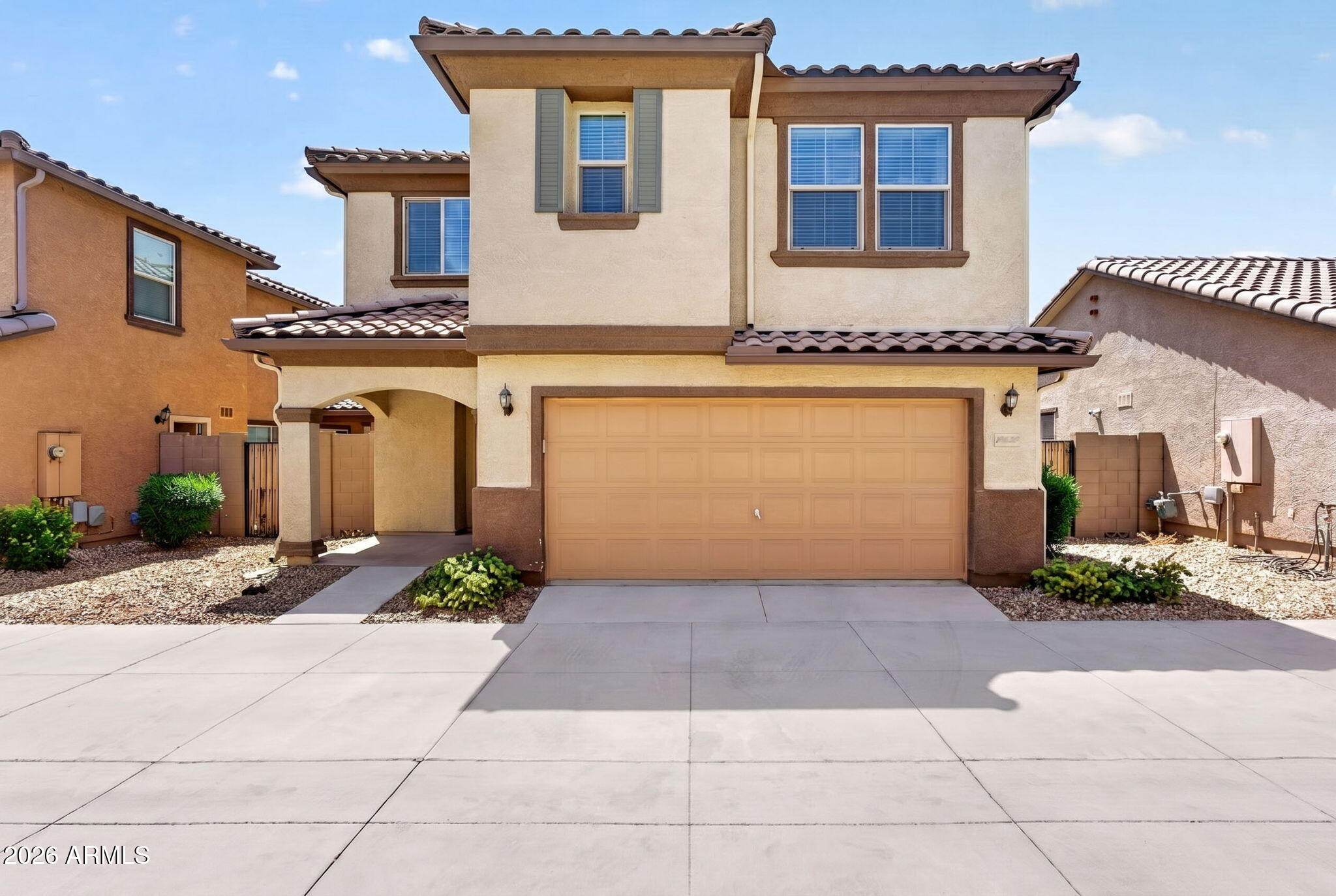 Welcome to this beautifully maintained 2-story home in the desirable La Ventilla community of Goodyear. Featuring 3 spacious bedrooms and 3 baths, this residence offers a modern open-concept layout with a bright living area, stylish dining space, and a chef's kitchen complete with stainless steel appliances, double ovens, white cabinetry, and a granite island. Upstairs, a versatile loft provides additional living space, while the primary suite boasts a large walk-in closet and spa-style bath with dual vanities, soaking tub, and glass-enclosed shower. Enjoy Arizona evenings in the landscaped backyard with covered patio, paver flooring, and low-maintenance turf. Additional highlights include a 2-car garage, updated flooring, recessed lighting, and community amenities with easy access to shopping, schools, and I-10.

This property combines comfort, functionality, and curb appeal -- ready for its next owner to move in and enjoy.