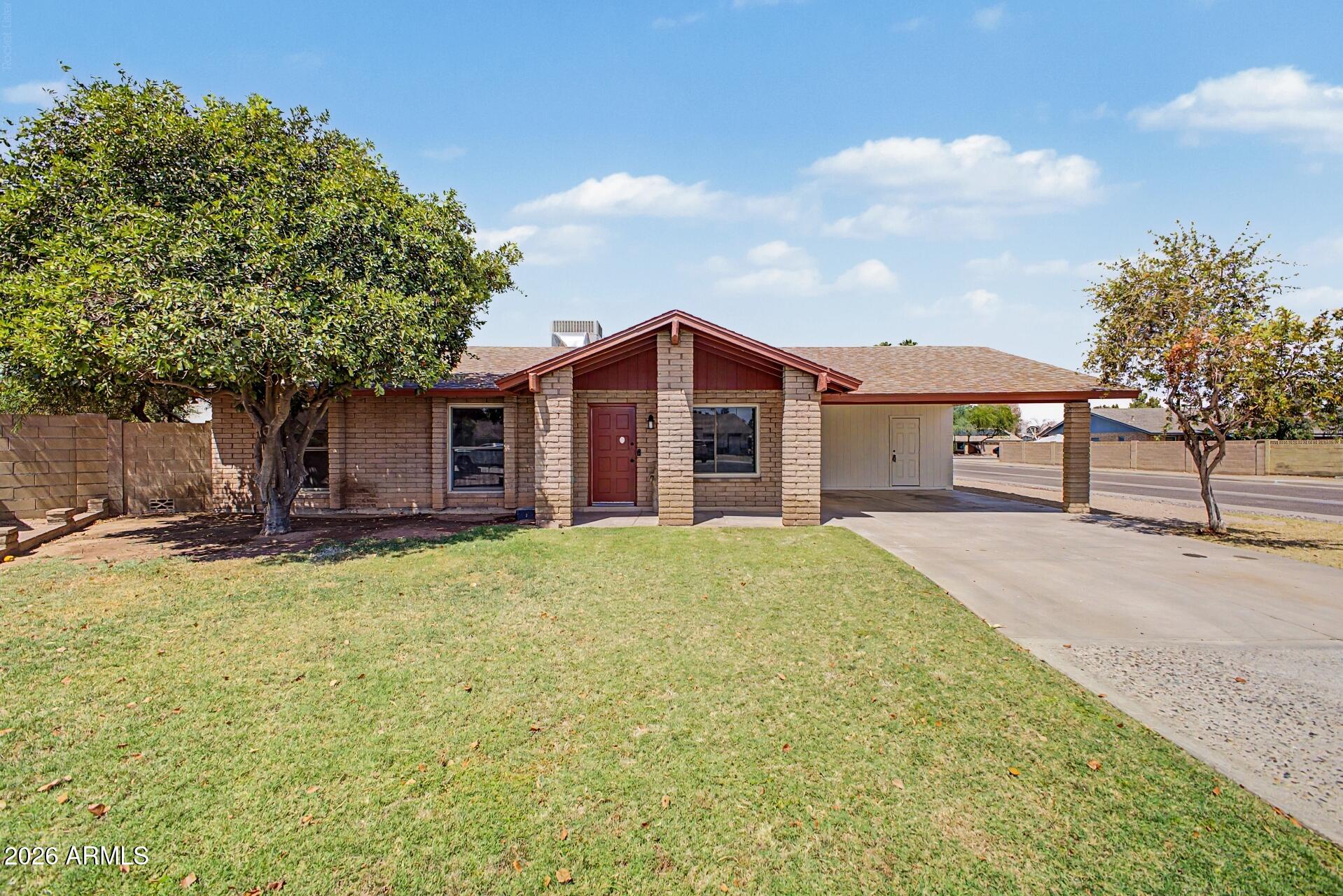 Just remodeled from top to bottom and tucked on a quiet cul-de-sac, this is the rare Phoenix find where style, location, and peace of mind come together.

Inside, designer finishes flow throughout, anchored by a showstopper kitchen with a full Samsung stainless appliance suite, White Oak shaker cabinetry, and Dorado quartz counters with full-height backsplash.

Out back, the large private yard steals the show: sparkling pool, covered patio, pavered lounging area, and green grass anchored by a mature shade tree. A true entertainer's backyard.

Best of all, the big-ticket items are done -- Trane HVAC (2022), newer water heater, and dual-pane windows throughout.

All of this right next to Roadrunner Park, with easy freeway access and minutes to the Valley's best shopping and dining.