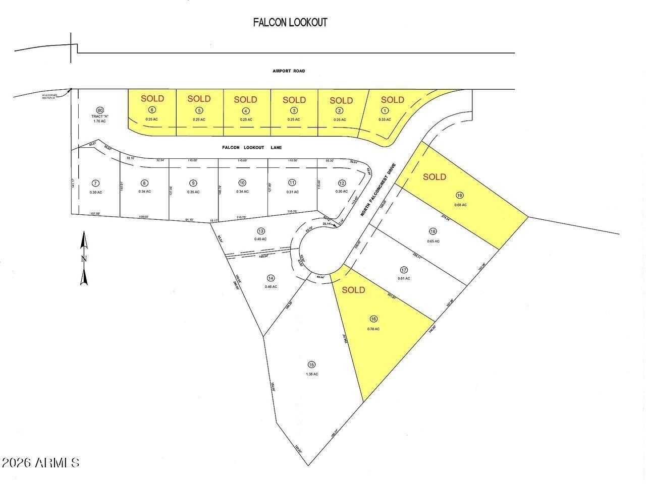Build your dream custom home i Falcon Lookout! This community is gated! Per CC&Rs the home must be 2300 sq ft minimum. Utilities are at the street, Buyer to verify.