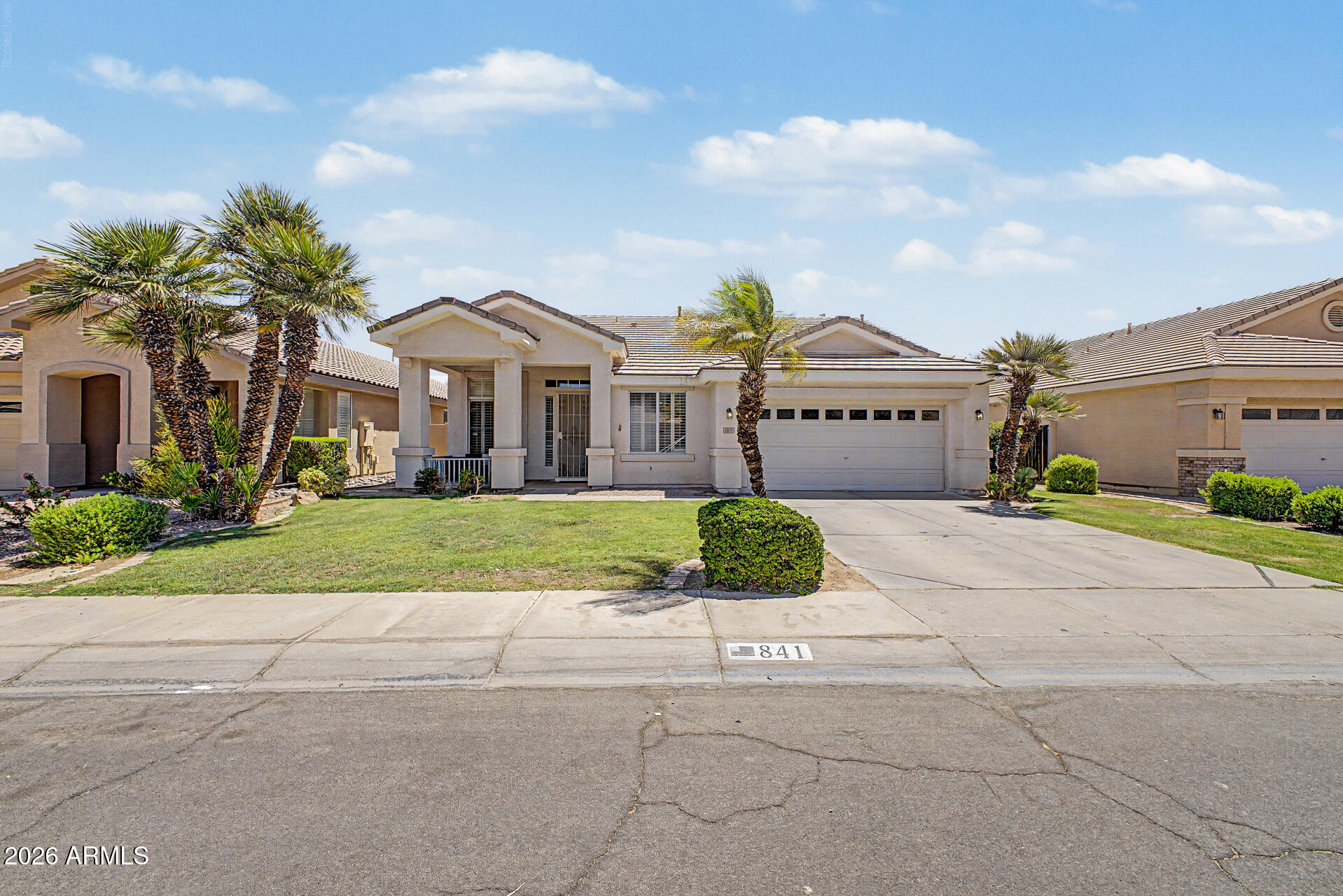 Beautiful 3 BR and den home in Prestigious Superstition Ranch featuring a private pool and carefully designed living spaces throughout. You will find elegant light fixtures and Plantation shutters with soaring vaulted ceilings and a cozy fireplace. The spacious kitchen offers light cabinets, newer finished black stainless steel appliances & a breakfast bar/island.  Enter your primary suite through French doors and unto the ensuite featuring dual vanities, separate shower and garden tub, private toilet room and large walk-in closet. Retreat to your backyard with a covered Patio, fenced pool and fire pit. There's a new water heater as well. Ideally located in a cul-de-sac close to a park, premier shopping, dining and everyday conveniences. It's ''coming soon''!