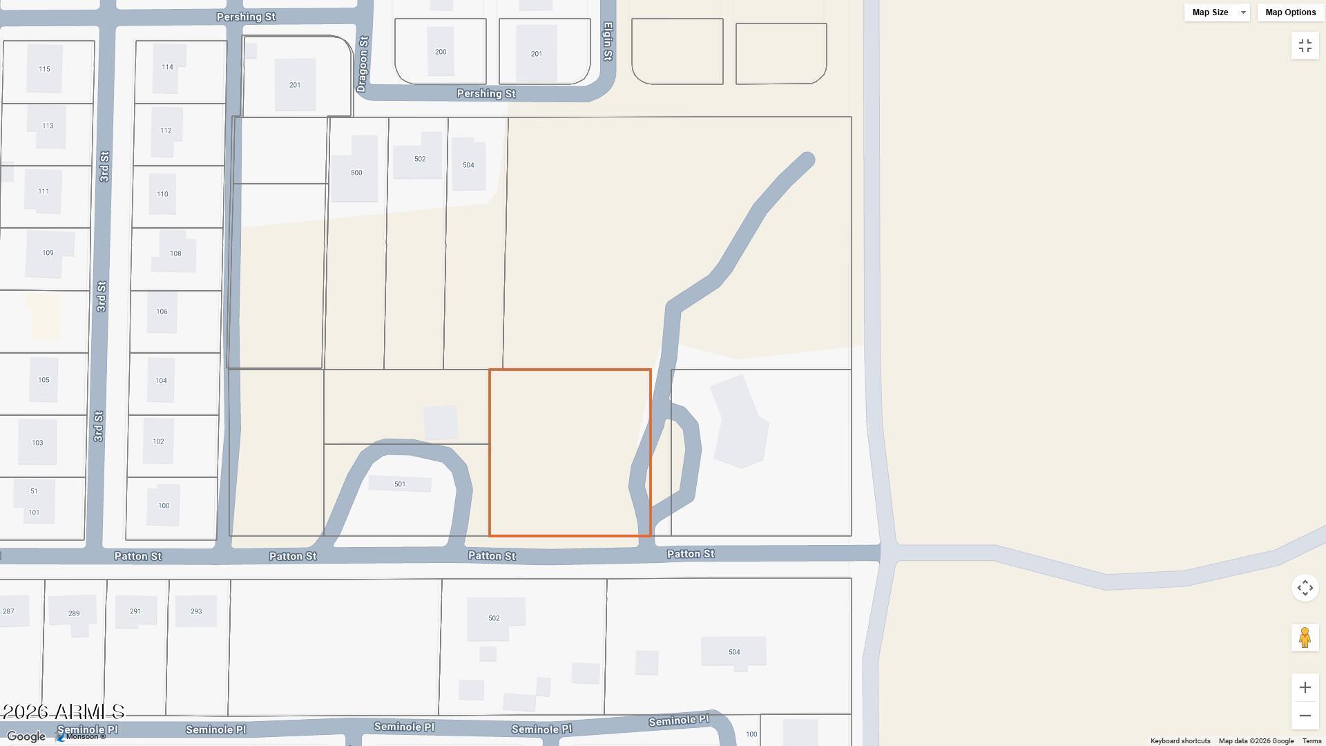 Almost 4 Acres for sale in Huachuca City.  Possibility of re zoning and sub dividing or a New Sub division. Sale contingent upon purchase of parcel 10656112