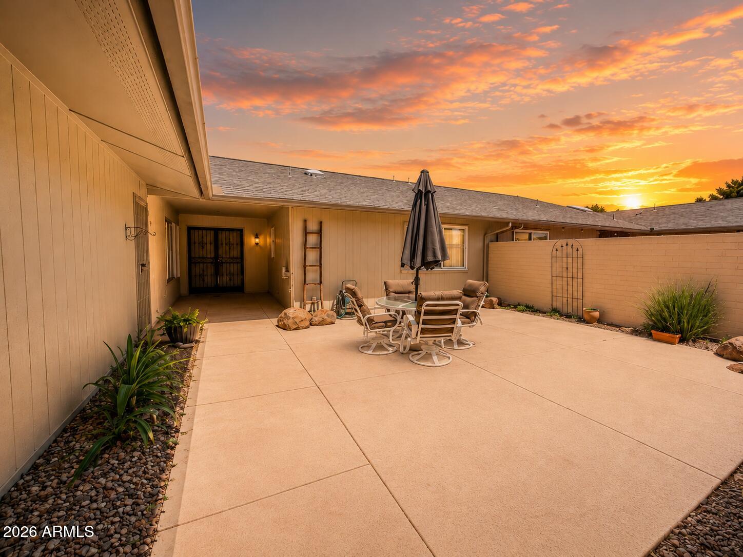 Experience easy AZ living in this spacious golf course Gemini Twin Home in Sun City West! One of the largest Gemini floor plans at 1,811 sq ft, this well-maintained 2beds/ 2 bath home offers generous living spaces, abundant storage and beautiful golf course views. Kitchen features newer cabinetry, neutral Corian countertops, some newer appliances & double ovens. Flexible bonus space works perfectly as an office or formal dining room. Expansive great room easily accommodates multiple seating and dining areas. Both bedrooms feature walk-in closets, and a custom added door gives the guest bedroom ensuite-style bath access. Enjoy a private front courtyard, extended covered back patio overlooking the golf course & HOA roof replacement was completed in 2020.  Active Adult living at its best!