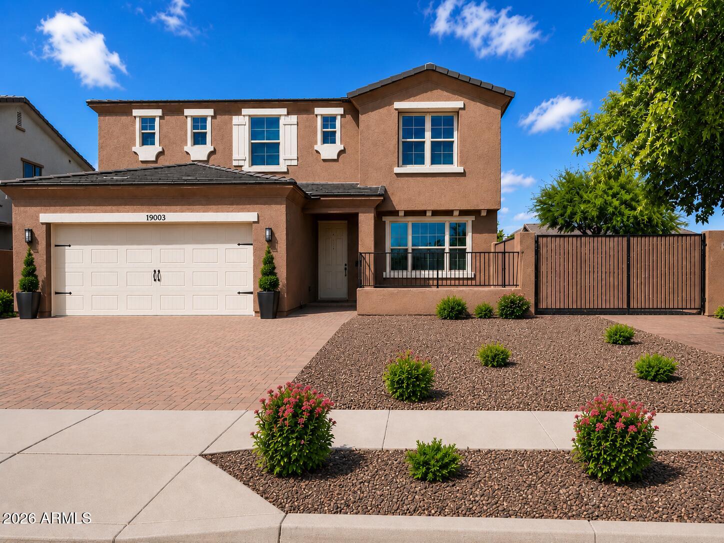 WOW! 5 - 7 Bedrooms! 3.5-bath's w/resort-style backyard. This exceptional home offers incredible indoor/outdoor space for comfort & functionality. All 5 bdrms, 2 Jack and Jill bathrms & gameroom upstairs, creating ideal family layout. Main level has Lg open kitchen w/eating area & open to family Rm, separate LvRm, & a Flex room can easily be a home office, Bedroom or guest suite/multigenerational living. The Impressive backyard IS A SHOW STOPPER! Designed for entertaining, family fun or relaxing. New PebbleTec pool, spillover jacuzzi, built-in BBQ area w/custom iron canopy, commercial misting system, new pool equip, new turf, 2 RV gates, RV parking & sewer h/u. THIS HOUSE HAS IT ALL!  Conveniently located Near Desert Ridge, shopping, dining, entertainment, Hwy 101, 51, Mayo & more