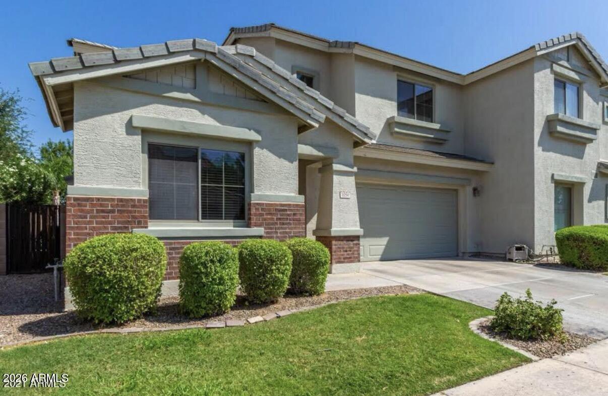 Priced to sell with premier South Chandler location! This Fulton home has the perfect floor plan featuring 4 bedrooms and 3 full baths, including a highly coveted bedroom & full bath downstairs for a mother-in-law suite, teen, or guests. The spacious, open-concept layout has been tastefully refreshed with neutral paint, new carpet, upgraded lighting, kitchen faucet, and tile flooring. Enjoy a yard with a covered patio for room to play, plus exclusive community amenities like a pool, basketball court, walking paths, and shaded pavilion. Complete with a 2-car epoxy garage, bonus $1,000 uninstalled matching wood-plank tile for future flooring and proximity to top-rated CUSD schools, parks and dining! This rare market opportunity will go fast!