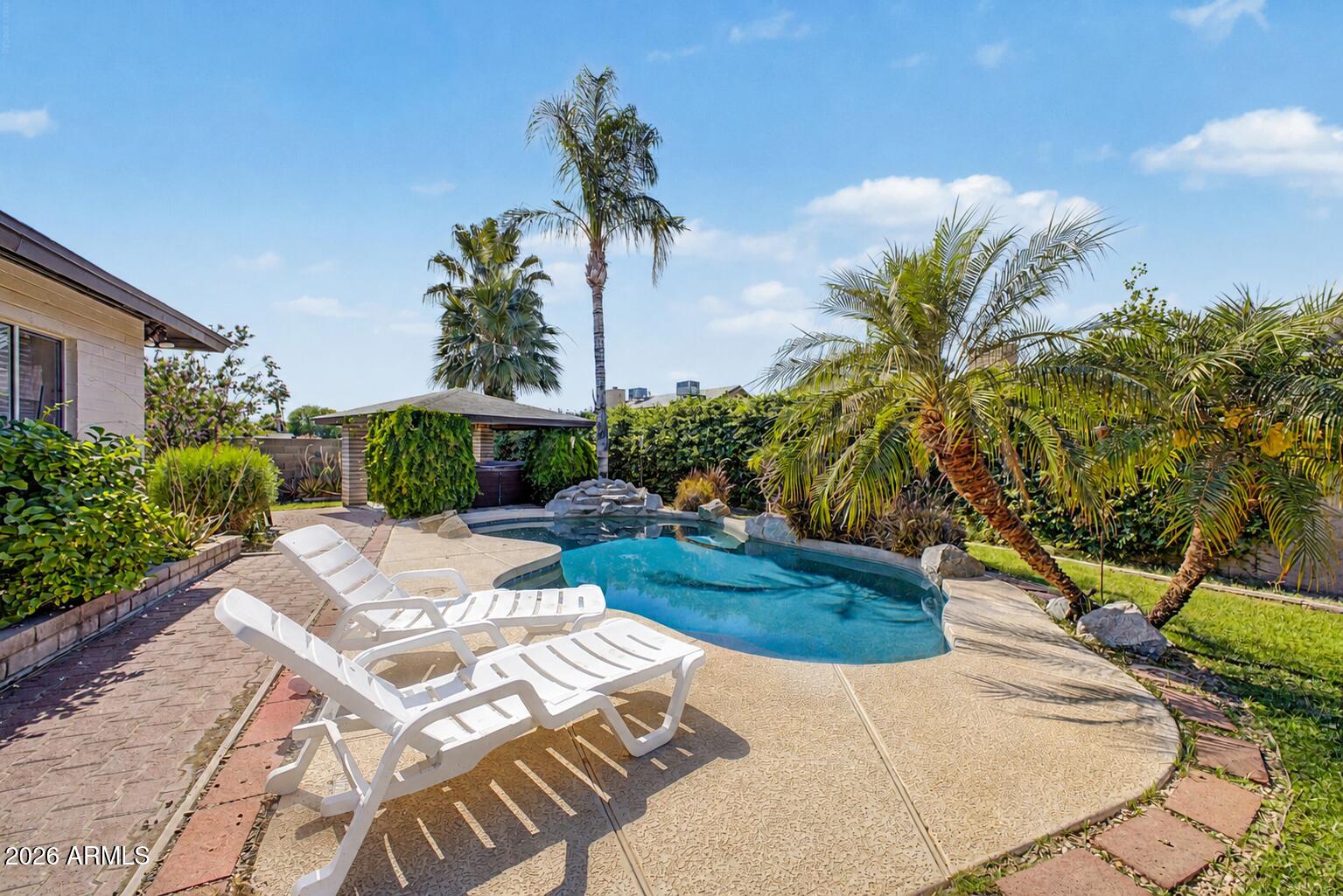 Move-in ready single-family home in an established Glendale neighborhood where the major updates are already done. The owned solar system paid off Add clothes with a full price offer = immediate monthly utility savings.
Step outside to a true resort-style backyard built for year-round Arizona living. Designed for entertaining, relaxing, and making the most of 300+ days of sunshine, it functions as a private retreat right at home, your own staycation destination.
Energy-efficient throughout and meticulously maintained. A rare opportunity where solar is paid, systems are updated, and the Arizona lifestyle is ready from day one.