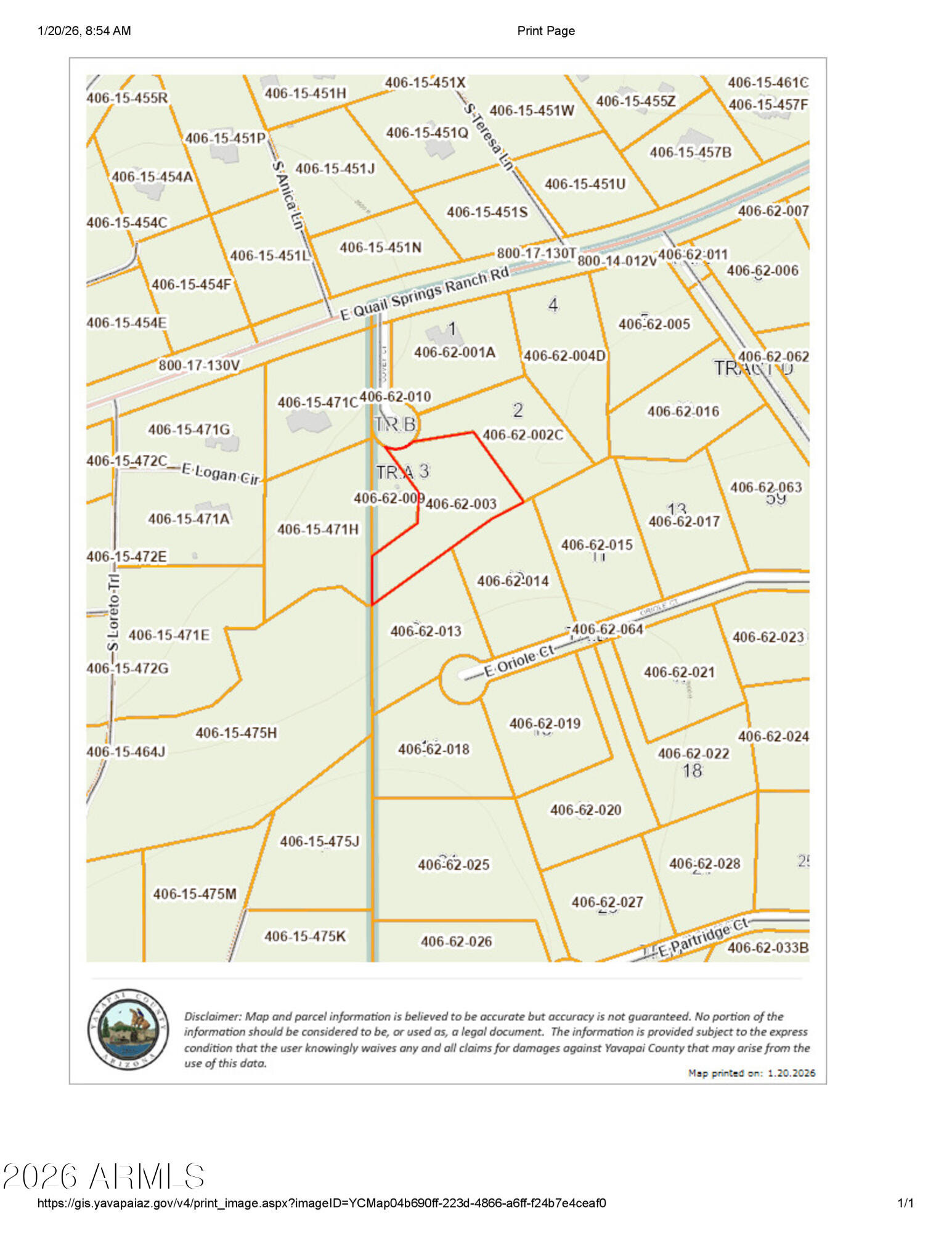 QUAIL CANYON UNIT 1 AMD - Land