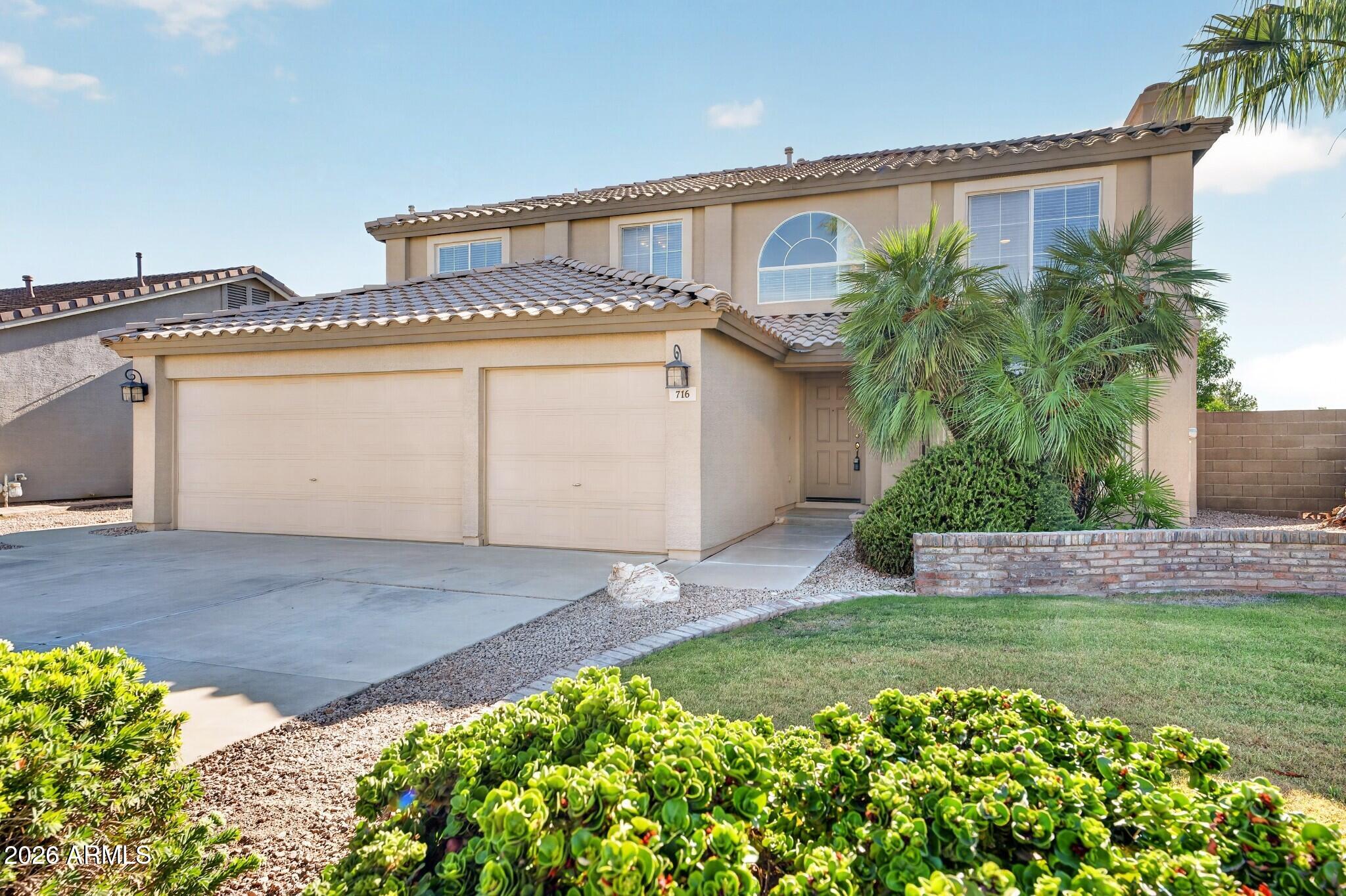 This spacious 3,242 sq ft, 5 bed, 3 bath home w/ a 3 car garage sits on an 8,472 sq ft lot in the conveniently located Greenfield Lakes Golf Community. Built by Hancock Homes w/ numerous recent updates including New Roof, New pool equipment, New interior/exterior paint, New stainless steel appliances, newly painted cabinets w/ granite countertops, updated wood plank floors, & light fixtures. This floorplan is open to inviting living spaces perfect for entertaining & everyday family life. The functional two-story 5-bedroom layout offers down stairs bedroom, Loft, flexibility with ample room for a home office, guests, or growing family. The primary suite provides a private retreat w/ sitting room, and spacious bathroom and closet space Step outside to your private backyard CLICK MORE LINK Step outside to your private backyard oasis featuring a sparkling pool--ideal for Arizona living and relaxation. The 3-car garage adds excellent storage and parking.
This home is located in the desirable Highland High School boundaries and is within 1.5 miles of the San Tan Village entertainment and shopping district. Enjoy the vibrant Greenfield Lakes community with its golf course, lakes, trails, and amenities, plus easy access to Gilbert's top-rated schools, parks, shopping, and dining. Gilbert consistently ranks among the best places in Arizona for families thanks to its excellent schools, low crime rates, abundant parks, and strong sense of community.
Schedule a showing today and experience everything this exceptional property and community have to offer!
