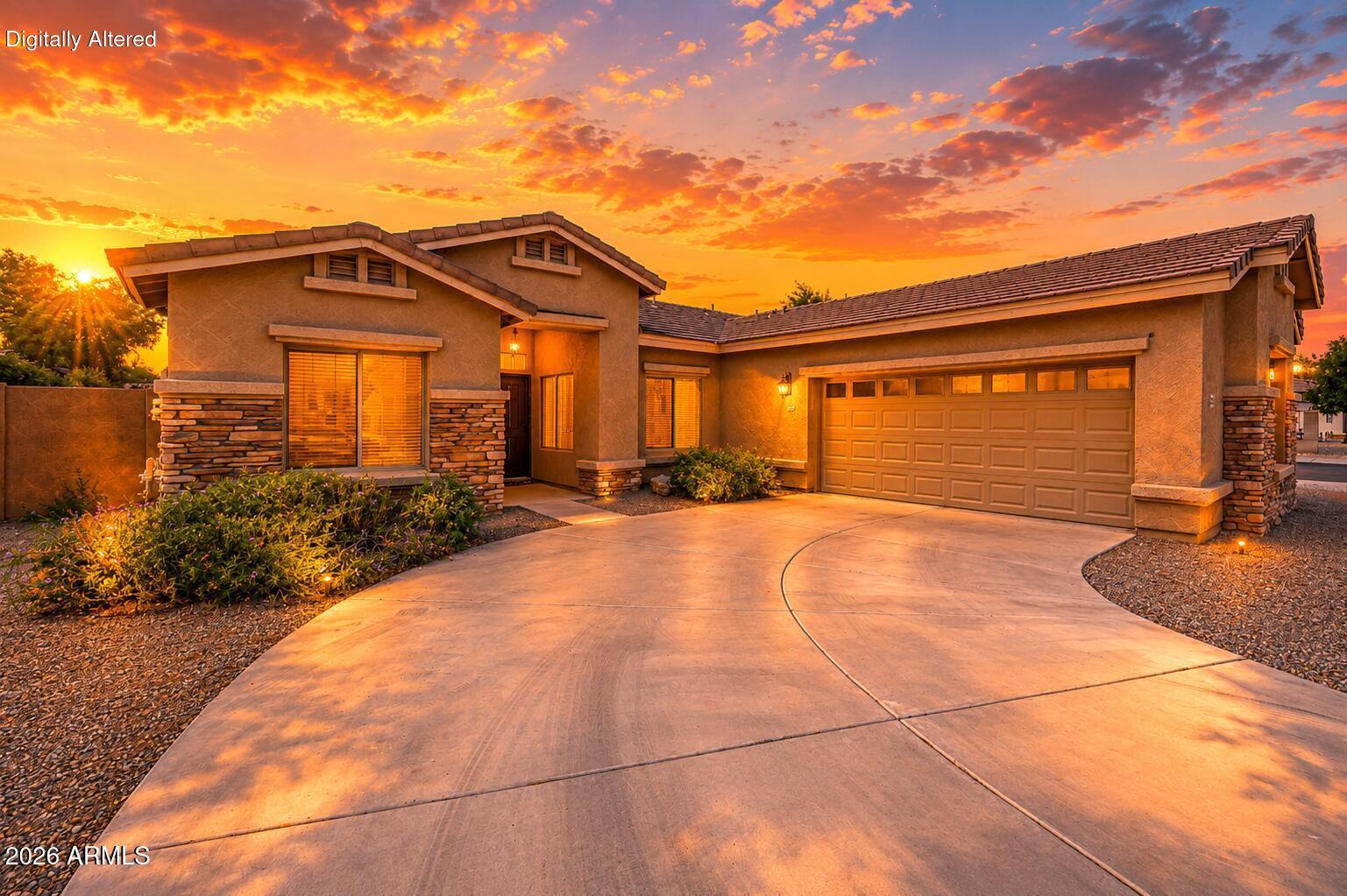 Welcome to this beautifully updated single-level home in the heart of Queen Creek. This desirable great-room floor plan offers 3 bedrooms, 2 bathrooms, and a spacious split-primary layout designed for comfort and privacy. The bright kitchen opens seamlessly to the living and dining areas, creating an inviting space for everyday living and entertaining. Brand-new, modern, durable, washed oak hybrid wood flooring flows throughout the entire home, while fresh paint adds brightness and warmth. OWNER SOLAR keeps those AC bills low! The oversized lot features a large covered patio and generous backyard with plenty of room to relax or play! A 2.5-car garage provides extra storage and workspace. Located near parks, walking paths, top-rated schools, shopping, dining, and major commuter routes.