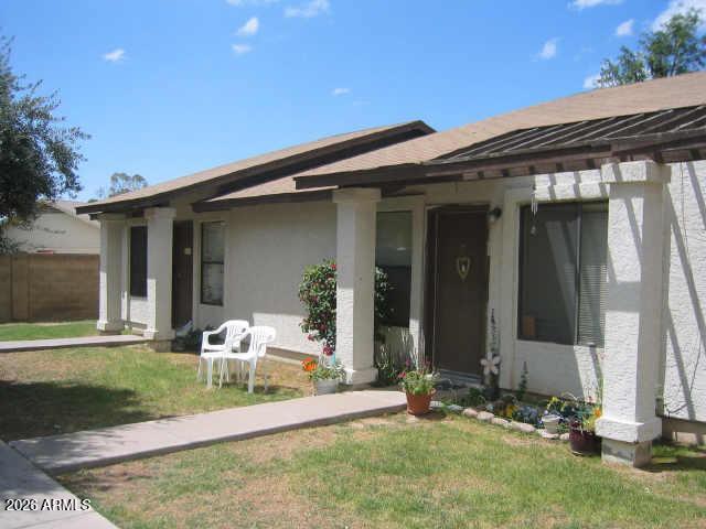 Your dog is welcome! Almost totally redone 2 bed room apt clean bright and move in ready. vinyl and tile flooring throughout, unit includes refrigerator, stove and washer/dryer hookups. New cabinets and counters in the kitchen, and a dog door for your furry friend. Small enclosed yard. and assigned parking