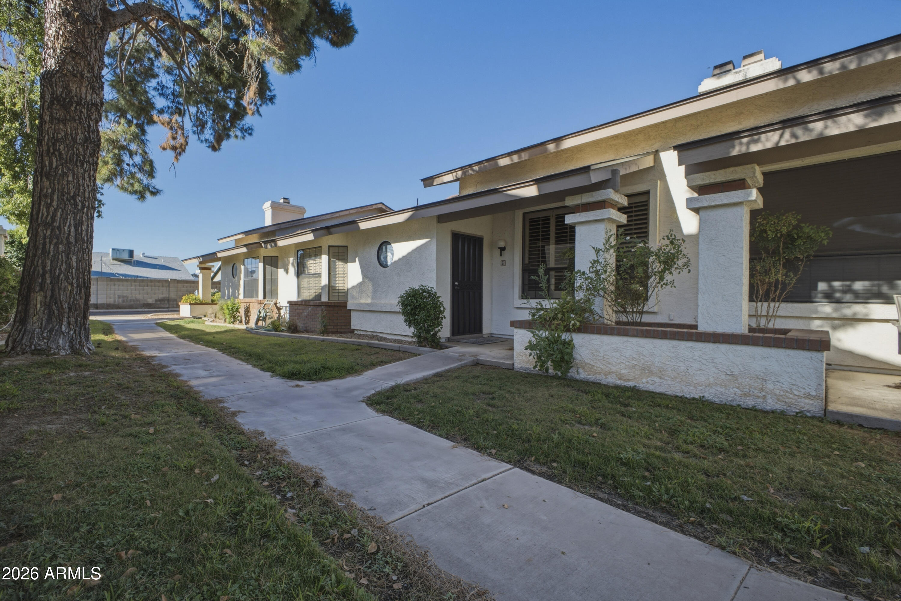 This quiet community of townhomes and condos is a favorite for low maintance low cost living.  The community has a pool, clubhouse and play areas for the entire family.  It also has a storage area for RV's, boats or other types of trailers.  The three bedrooms provide space for your family or guests. and the rear patio is perfect for entertaining.  The Two car garage has extra room for storage and keeps your vehicles safe.  The North East Mesa area is a favorite due to access to the 202 Freeway that is close to the 101 taking you quickly to all valley cities north or south.  In minutes you can be in Tempe, Scottsdale, Chandler or Gilbert.