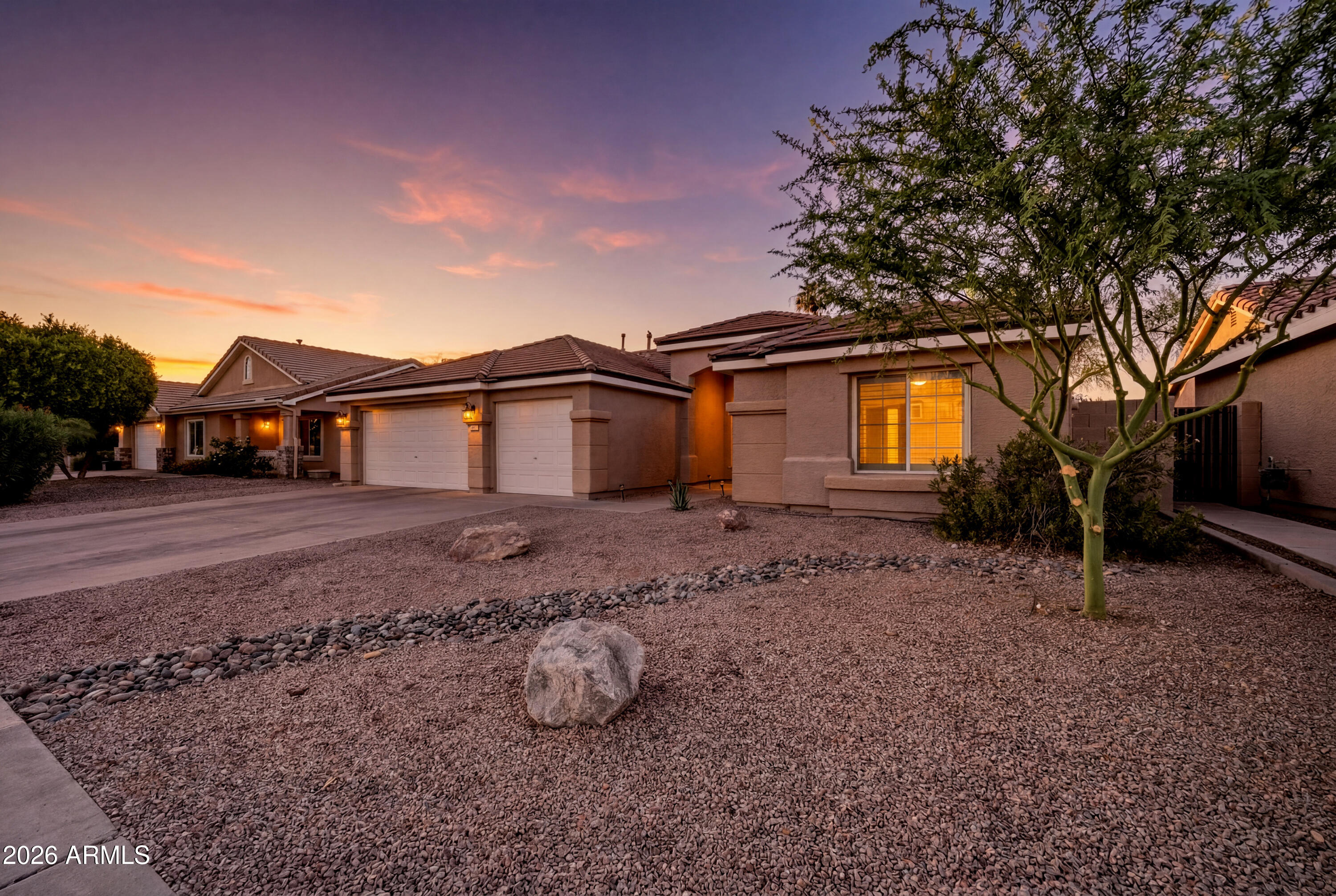 Welcome home to this beautifully maintained 3-bedroom, 2-bath residence in one of Gilbert's most desirable neighborhoods. Featuring a brand-new roof, sparkling pool and spa, and numerous recent upgrades, this move-in-ready home offers comfort, functionality, and an exceptional location.

The desirable split floor plan features vaulted ceilings, abundant natural light, plantation shutters, spacious living areas, and a large kitchen perfect for everyday living and entertaining. Additional improvements include a brand-new water heater, wired indoor/outdoor surround sound, and EV charger hookup. The rare 3-car garage provides ample room for vehicles and storage.

Ideally located just minutes from Gilbert's Heritage District, parks, shopping, dining, and the US-60.