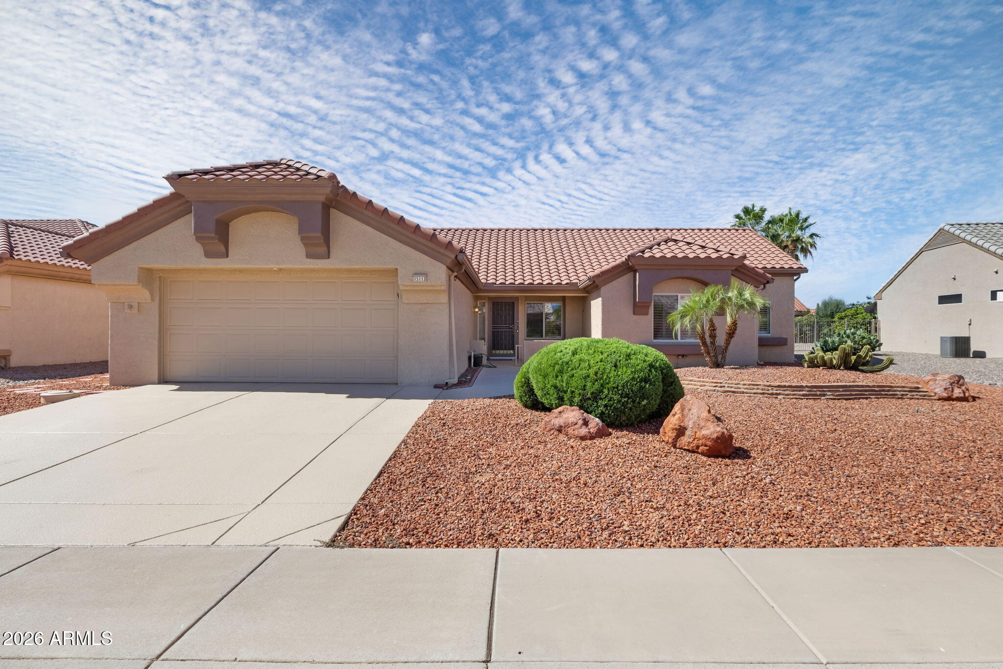 JUST UNDER 2200 sf HOME! Popular Payson model - 3 bd, 2 bath plus office room expanded home on a large, cul-de-sac lot w N/S exposure, in the desirable community of Sun City West. Enter through the front patio-ideal for enjoying AZ mornings. Open & spacious kitchen featuring an abundance of cabinets, granite countertops & stylish backsplash. Plantation shutters throughout, tile flooring & wood flooring in bedrooms. Guest bedroom has queen murphy bed. Enjoy the perfect evenings in the spacious, screened-in Arizona room that offers extra room for entertaining. Newer interior paint, fresh exterior paint & seal on driveway, walkway & front patio. Newer HVAC system, water softener & washer/dryer & sink. Backyard patio w fruit trees & desert landscaping.