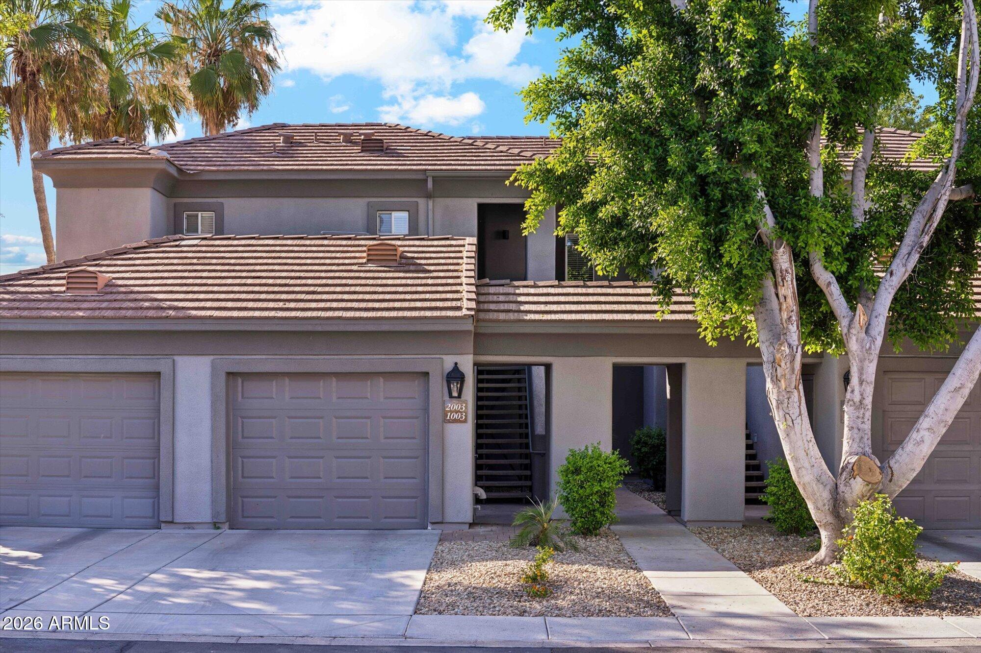 Step into resort living at 7401 W Arrowhead Clubhouse Dr, perfectly positioned in one of Glendale's most desirable golf-course communities. This updated, low-maintenance home delivers the ideal lock-and-leave lifestyle with direct access to Arrowhead's lakes, walking paths, and the Arrowhead Country Club corridor.

Inside, you'll find a bright, open layout with vaulted ceilings and a split-bedroom design that maximizes privacy. The kitchen features clean cabinetry, stainless appliances, and a functional breakfast bar, opening seamlessly to the main living area--ideal for entertaining or everyday comfort.

The primary suite offers generous space, a walk-in closet, and an ensuite bath with dual sinks and a step-in shower. Secondary bedroom is well-sized and flexible for guests, office use, or seasonal living.

A major bonus: this home is being sold fully furnished, offering immediate move-in convenience for full-time residents, seasonal buyers, or investors seeking a turnkey option.

Step outside to a private covered patio overlooking mature landscaping and community green space. The HOA maintains the exterior, roof, and common areas, giving you true lock-and-leave convenience.

Residents enjoy access to a heated community pool and spa, gated entry, and immediate proximity to golf, dining, Arrowhead Towne Center, and the Loop 101 for fast valley-wide access.

Perfect for full-time living, seasonal use, or a furnished, low-maintenance investment in a prime Arrowhead location.