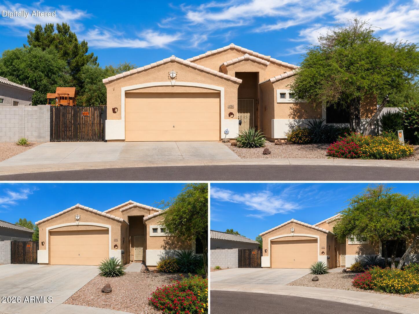 Beautifully maintained home on a premium cul-de-sac lot featuring an open great room floor plan and thoughtful design throughout. This move-in ready home offers a spacious island kitchen, split primary suite for added privacy, raised panel doors, and soaring 9-foot ceilings that create a bright and inviting feel. Neutral finishes provide a clean and timeless look, while additional features include a security door, covered patio, low-profile RV gate, and quick freeway access for everyday convenience. A well-cared-for home that combines comfort, functionality, and location