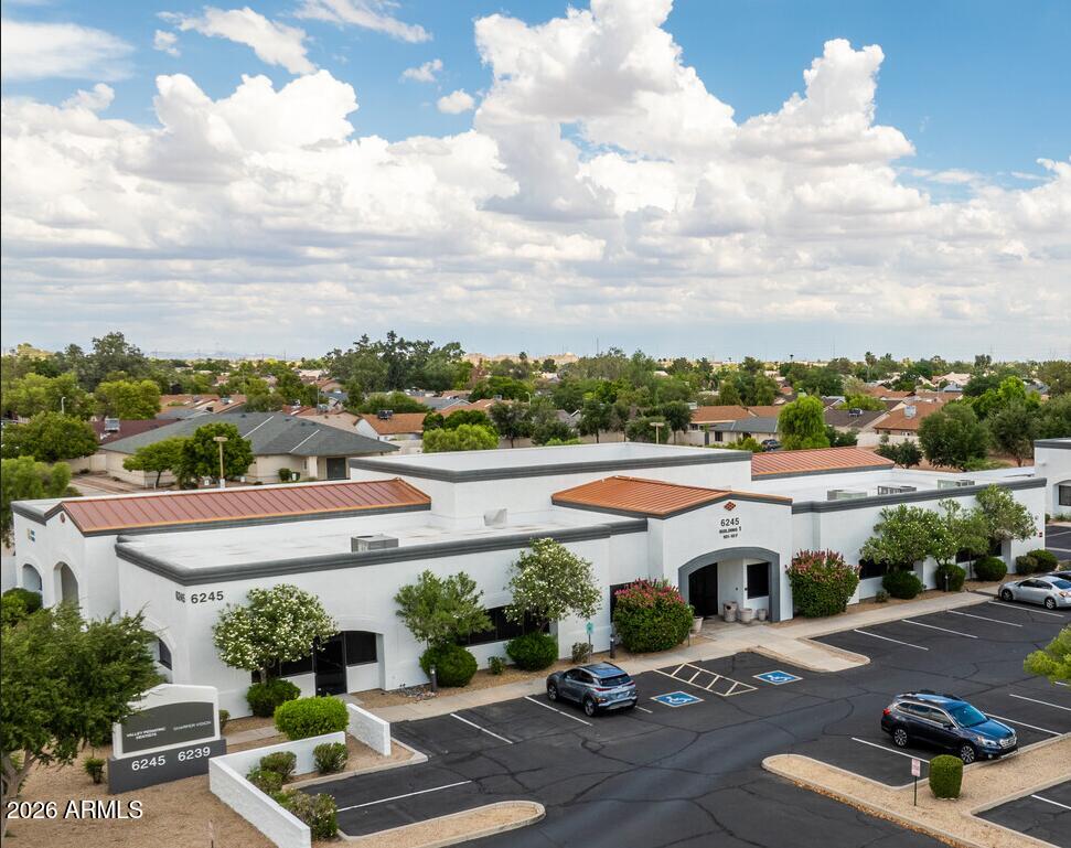 Suite 101 | ±7,562 SF Office/Medical Condo • Sale Price: $1,430,000 | ±$189 PSF • Excellent Owner/User Opportunity • Just East of the SEC of Recker and Brown Roads • Parking: 33 Spaces (7 Covered & 26 Uncovered) • -Condo Plat Pending City of Mesa Approval Estimated June 2026 Year Built: 2002 • Monument Signage on Brown Road • Close Proximity to Highway 60, I-87 and Loop 202 • Ideal East Valley Location Near Banner Baywood Medical Center • Nearby Amenities Include: Falcon Field Airport, Red Mountain Park & Baseball Complex, Golf, Retail & Restaurants • Zoning: OC, City of Mesa