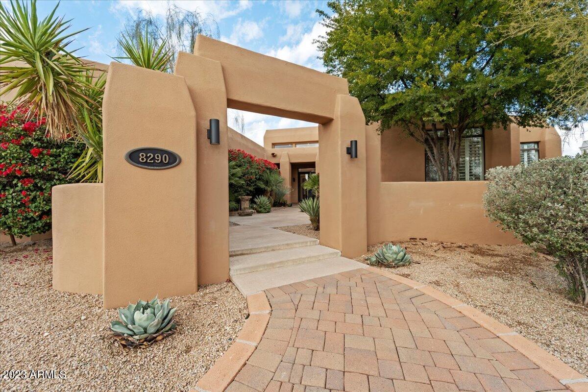 This thoughtful remodel has just been completed and is ready for its new owners to enjoy.  This spacious family home sits on one of the largest lots within the Country Club.  As you enter into the great room you are presented with a stunning view of the mature landscaping out back. Soaring ceiling and quality finishes are everywhere in this great family home.  Large office / media flex room, kids play room / rec space just off the great room are just two of the additional features within this home. 
The expansive backyard is an oasis with pergola, fireplace, outdoor kitchen, large play pool & water feature, amazing mature landscaping.  The ultimate home for entertaining!