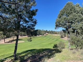 This spectacular 1+ acre golf course homesite offers an expansive view of the fairway from tee box to green on the 3rd hole at the distinguished Rim Golf Club. Perched on a gentle hill above the golf course, the magnificent beauty of the surrounding area unfolds. From your dream home you will have a panoramic view of the Mogollon Rim and Tonto National Forest, as well as the sensational peaks of the Granite Dells. With over 400' of golf course frontage, the large site and generous building envelope will accommodate a single or multilevel home. Preliminary building plans have been developed and are available for review.  Situated at 5000', the Rim Golf Club pairs a championship mountain course with an exclusive, private and guard-gated residential community. Social or golf membership at The Rim includes access to amenities at both The Rim Golf Club and Chaparral Pines Golf Club. Fine dining at either Clubhouse restaurant, multiple pools, spa and fitness centers and a full calendar of social events awaits. Come explore what Payson has to offer with its small town atmosphere, clean air, Rim Country hiking and lakes, beautiful scenery, cooler summer temperatures and year-round golf.