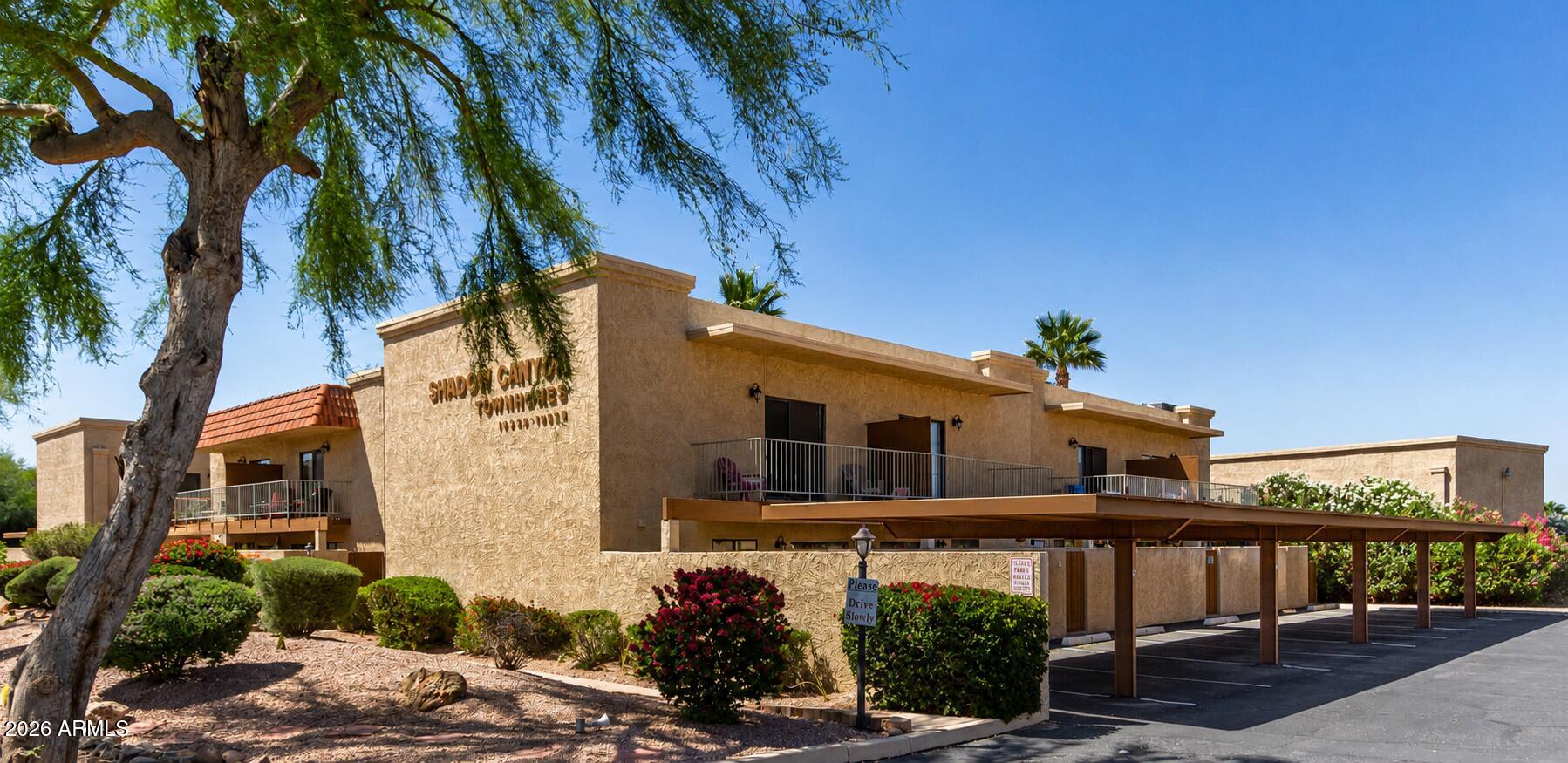Recently refreshed & move in ready end unit Condo! Updates include new flooring, paint, all new appliances & cabinets in kitchen & bathrooms.  2 bedrooms, 2 bathrooms. Walking distance to dining, shopping, banking, Coffee shops, etc.  Private patio off the dining/kitchen area that goes right out to your assigned parking spots. Community features heated pool in the middle of the complex plus coin operated Laundry. Rentals & pets are allowed.