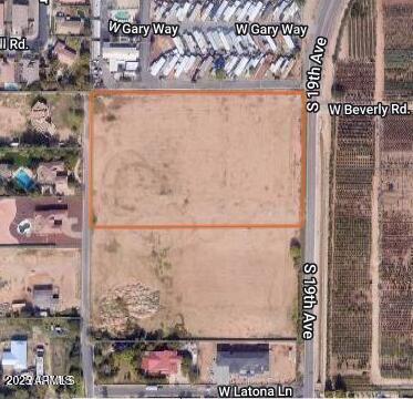Excellent location R1-10 zoned land ready to develop or long term hold. Flat with 19th Ave frontage and residential on 3 sides. There is so much development happening along the Baseline corridor. This is for the northern 5.71 acres of the vacant land along 19th Ave.