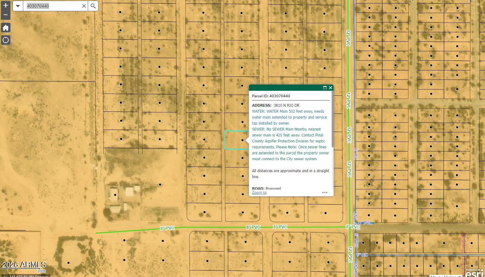 TOLTEC/ARIZONA VALLEY UNIT TWENTY EIGHT - Land