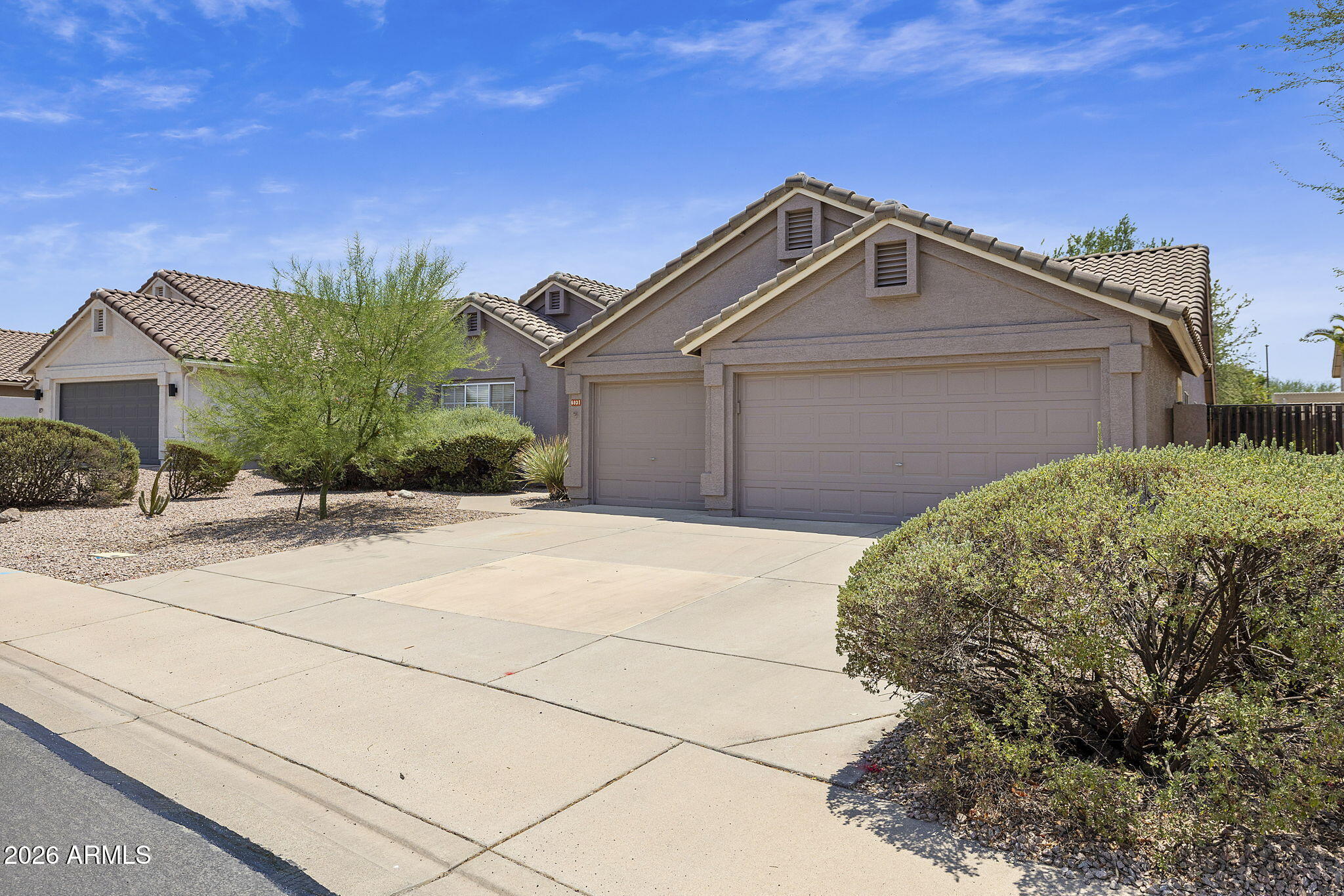 Welcome to the community of Red Mountain Ranch. Come see this move-in ready 4 bedroom, 2 bath home on a cul-de-sac. The living and dining room flow into the updated kitchen and great room with it's wood burning fireplace. An bed/office with french-doors and wall to wall bookcases sits off the great room. The updated kitchen features solid surface countertops, farmhouse sink, pull-outs and extras in the cabinets. The updated primary bath has a deep soaking tub, glass enclosed shower in a nuetral granite, water closet, and a walk-in closet. Vaulted ceilings throughout. Brand new roof. New paint inside and out. All appliances are newer and included. Great northeast Mesa location near parks, schools, shopping, restaurants, hiking, lakes, Boeing, and 20 minutes to Sky Harbor Airport.